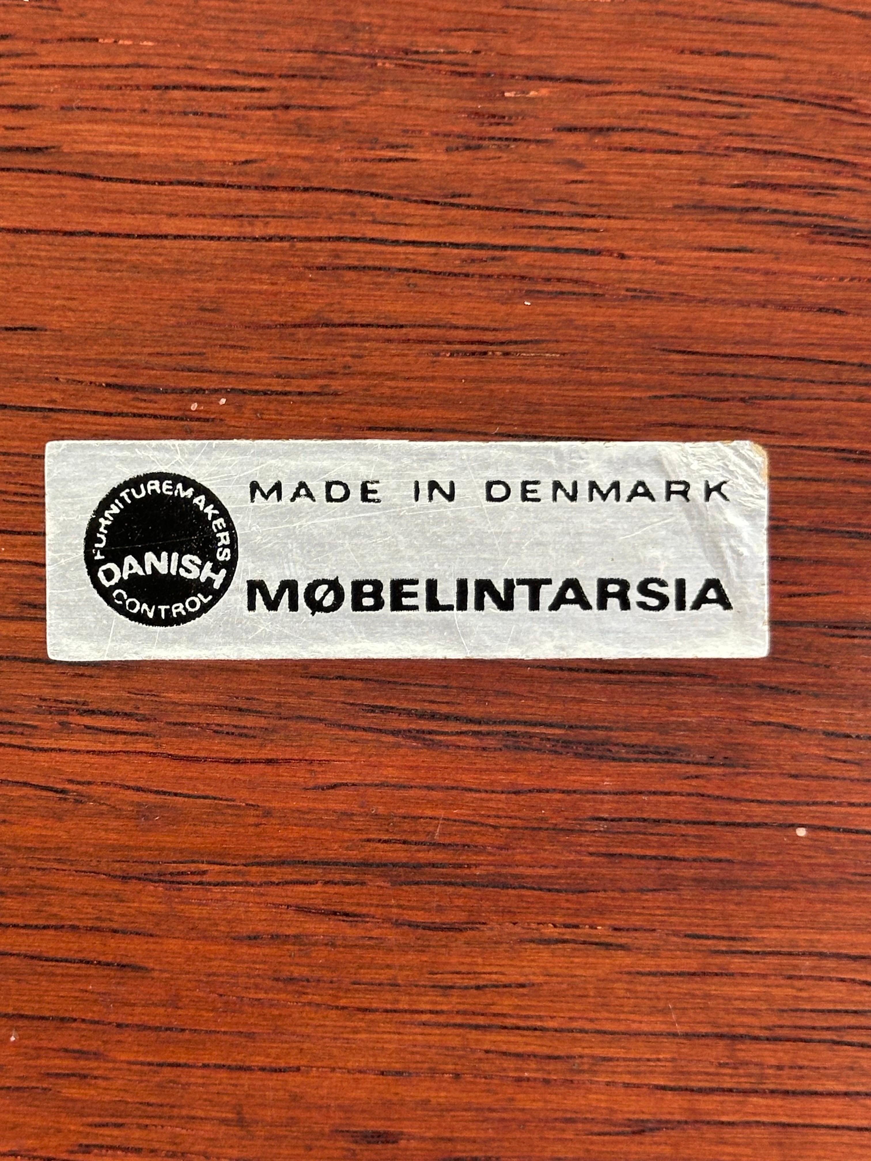 Mid-20th Century Danish rosewood nesting tables by Mobelintarsia