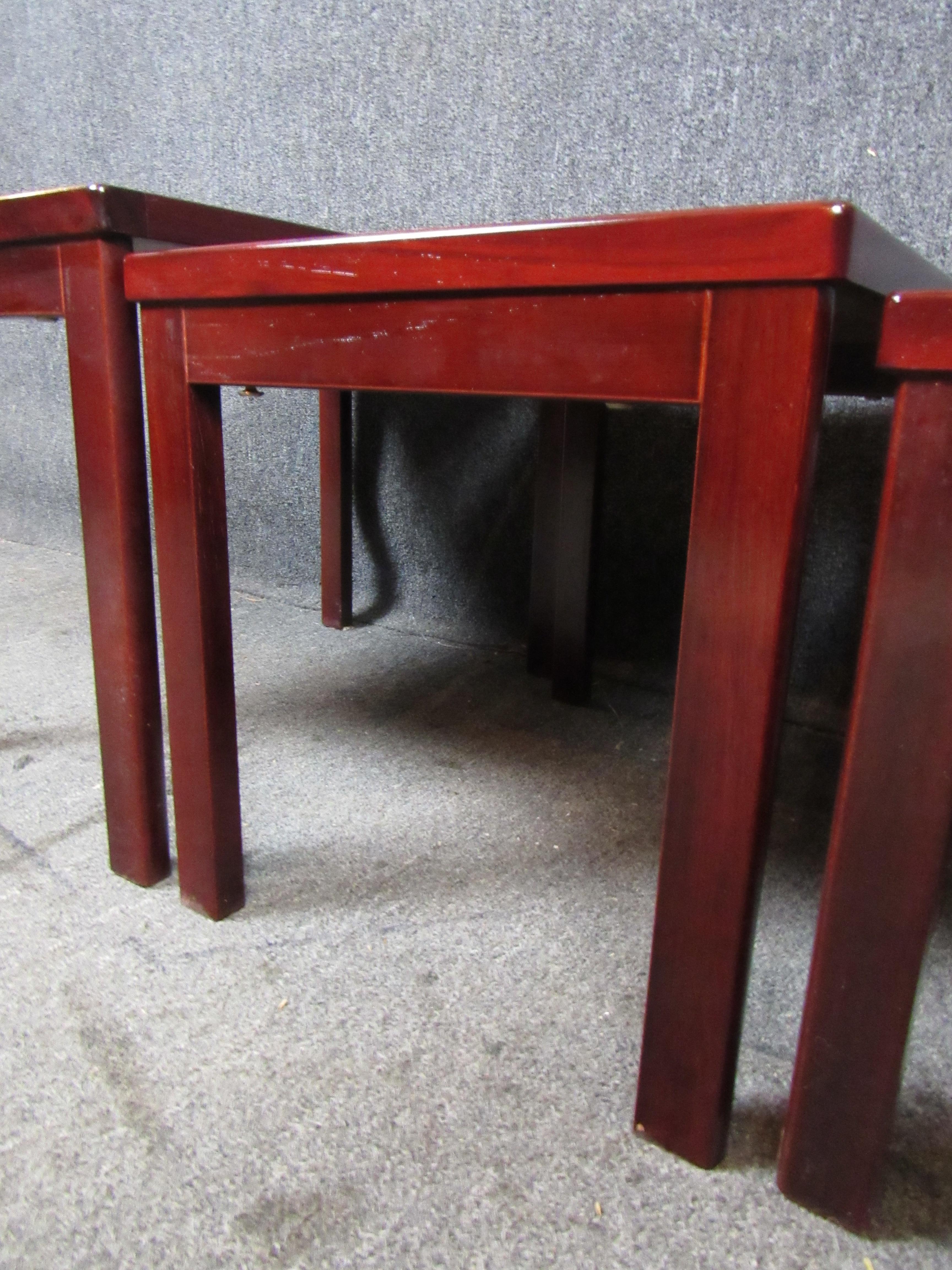 Danish Rosewood Nesting Tables by VS Møblefabrik For Sale 1