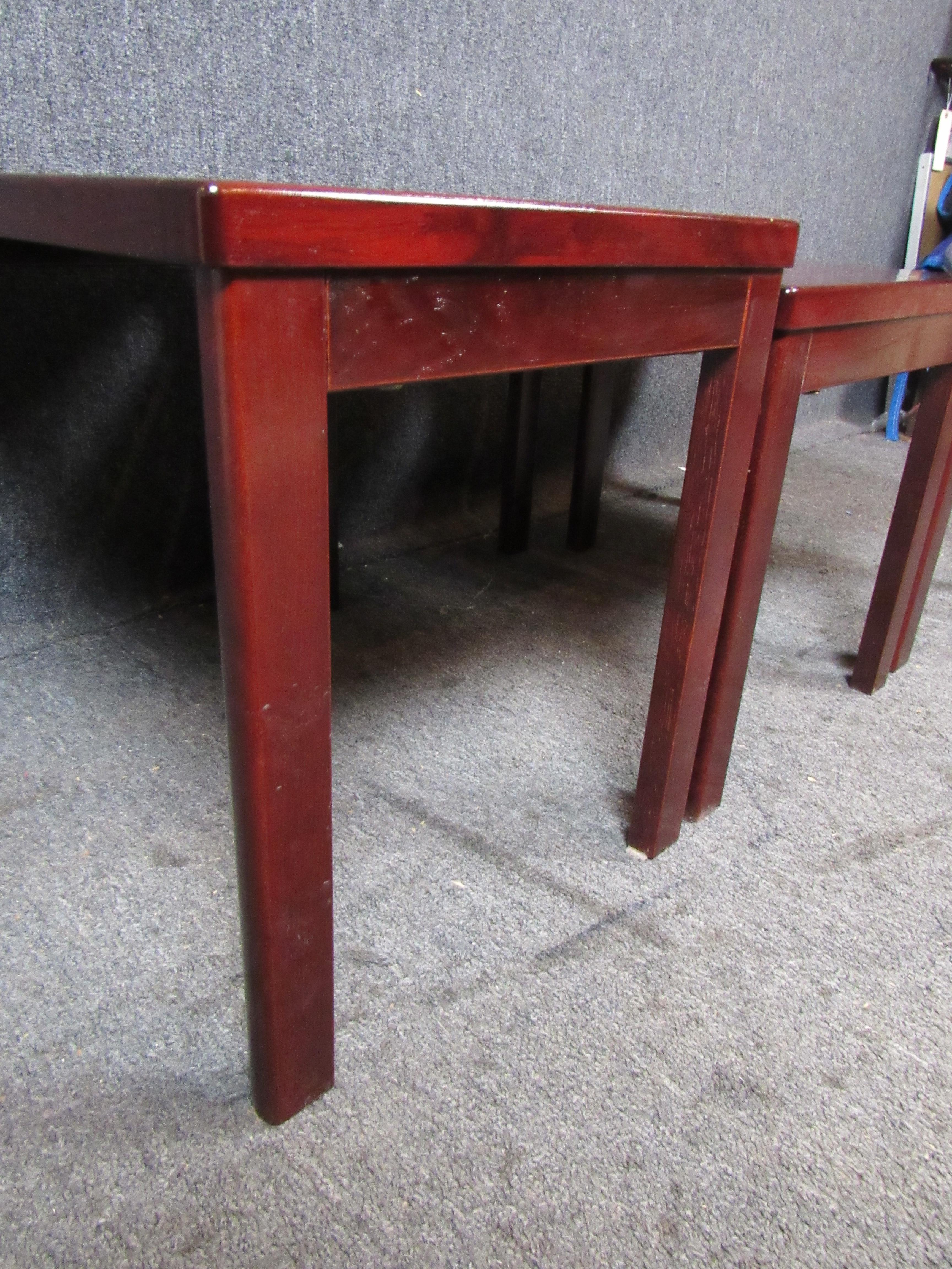 Danish Rosewood Nesting Tables by VS Møblefabrik For Sale 2