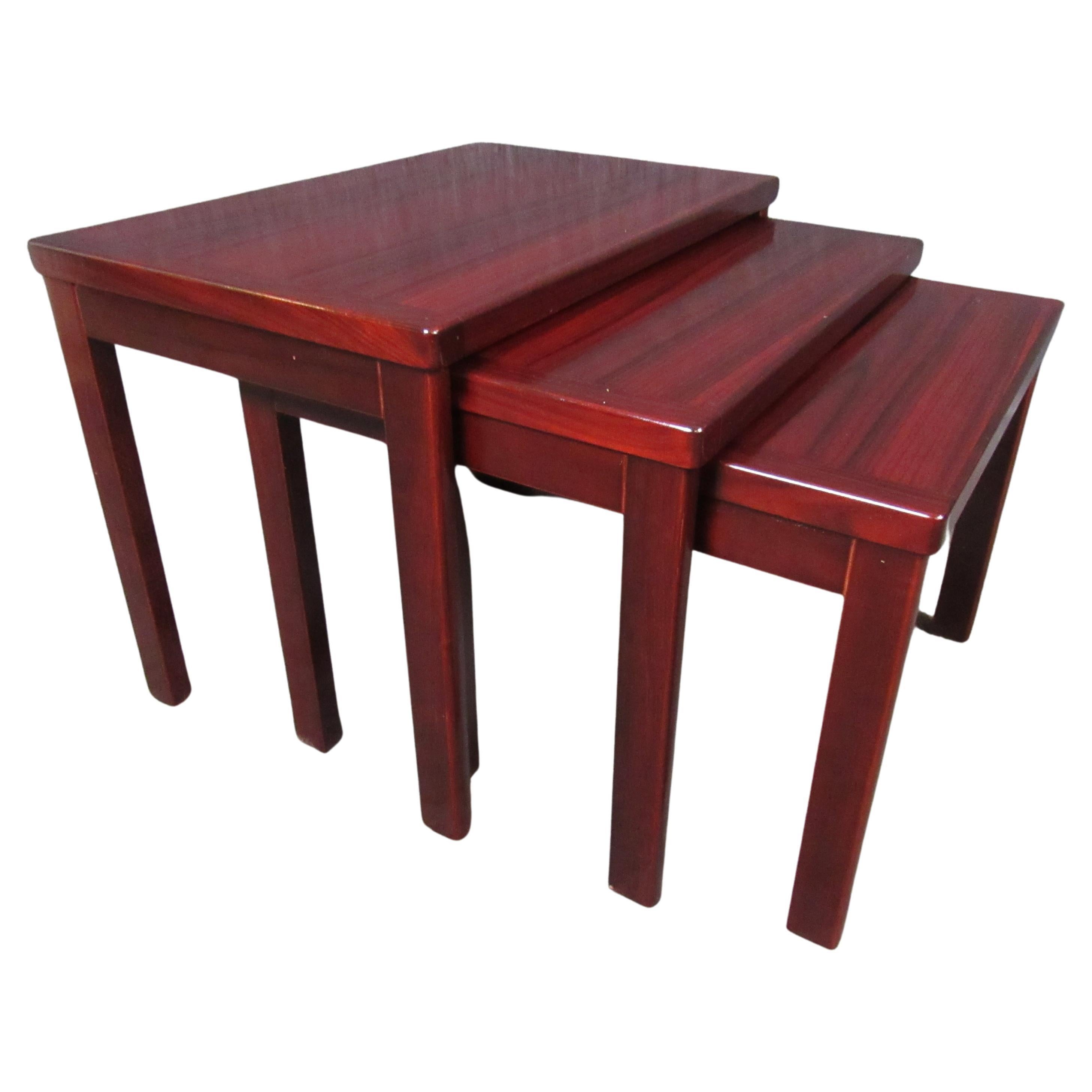 Danish Rosewood Nesting Tables by VS Møblefabrik For Sale
