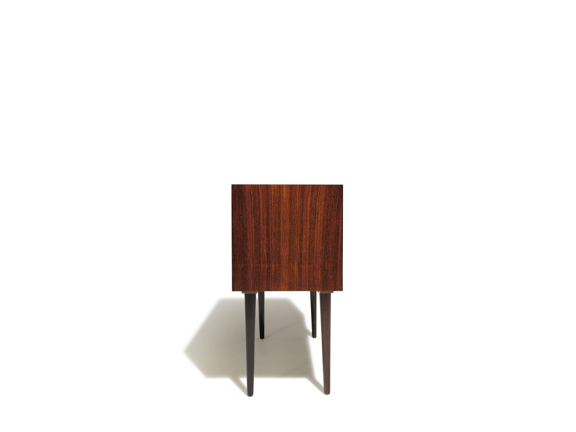 Danish Rosewood Nightstand Bedside Tables with Drawers For Sale 1