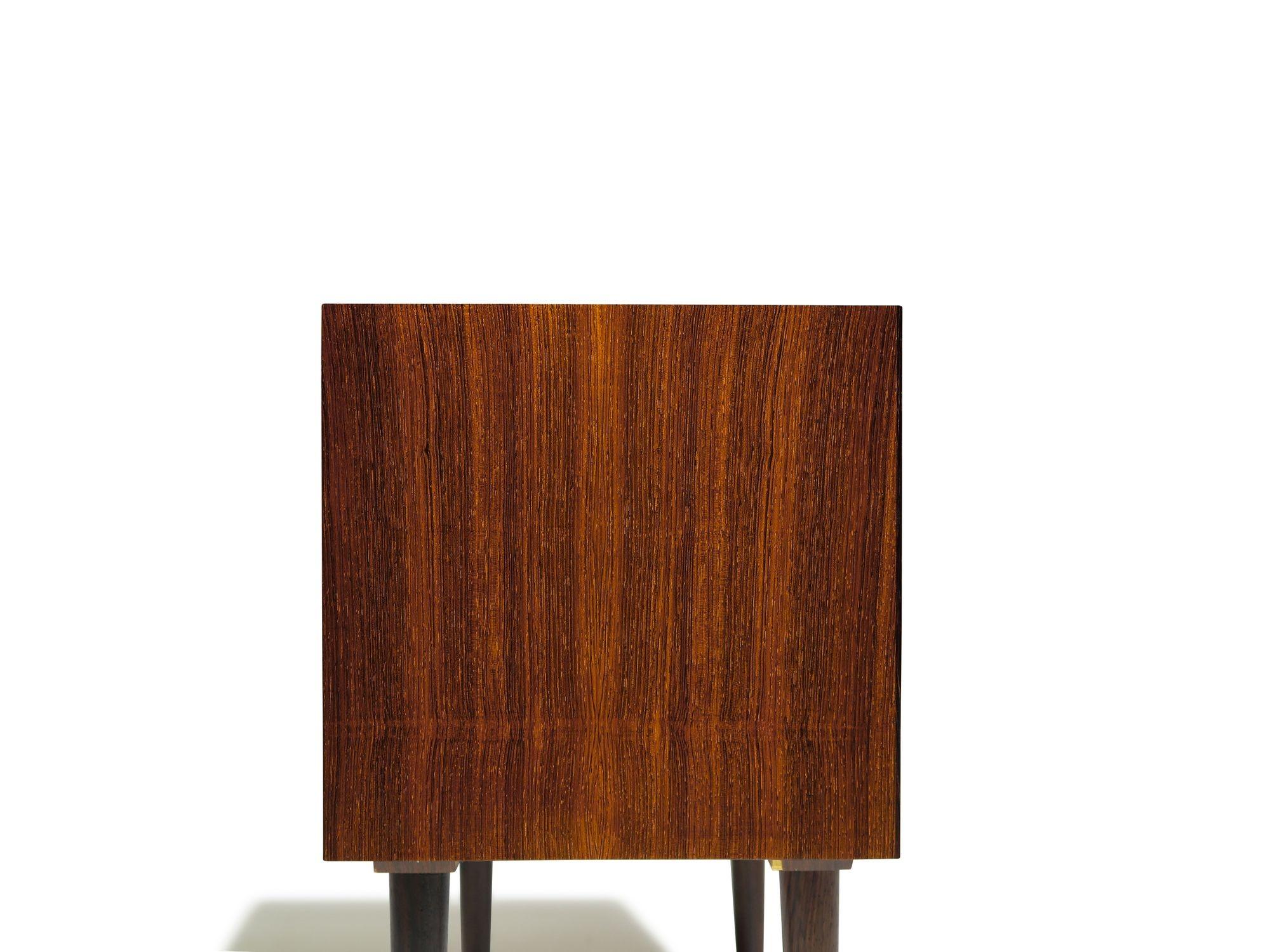 Danish Rosewood Nightstand Bedside Tables with Drawers For Sale 2
