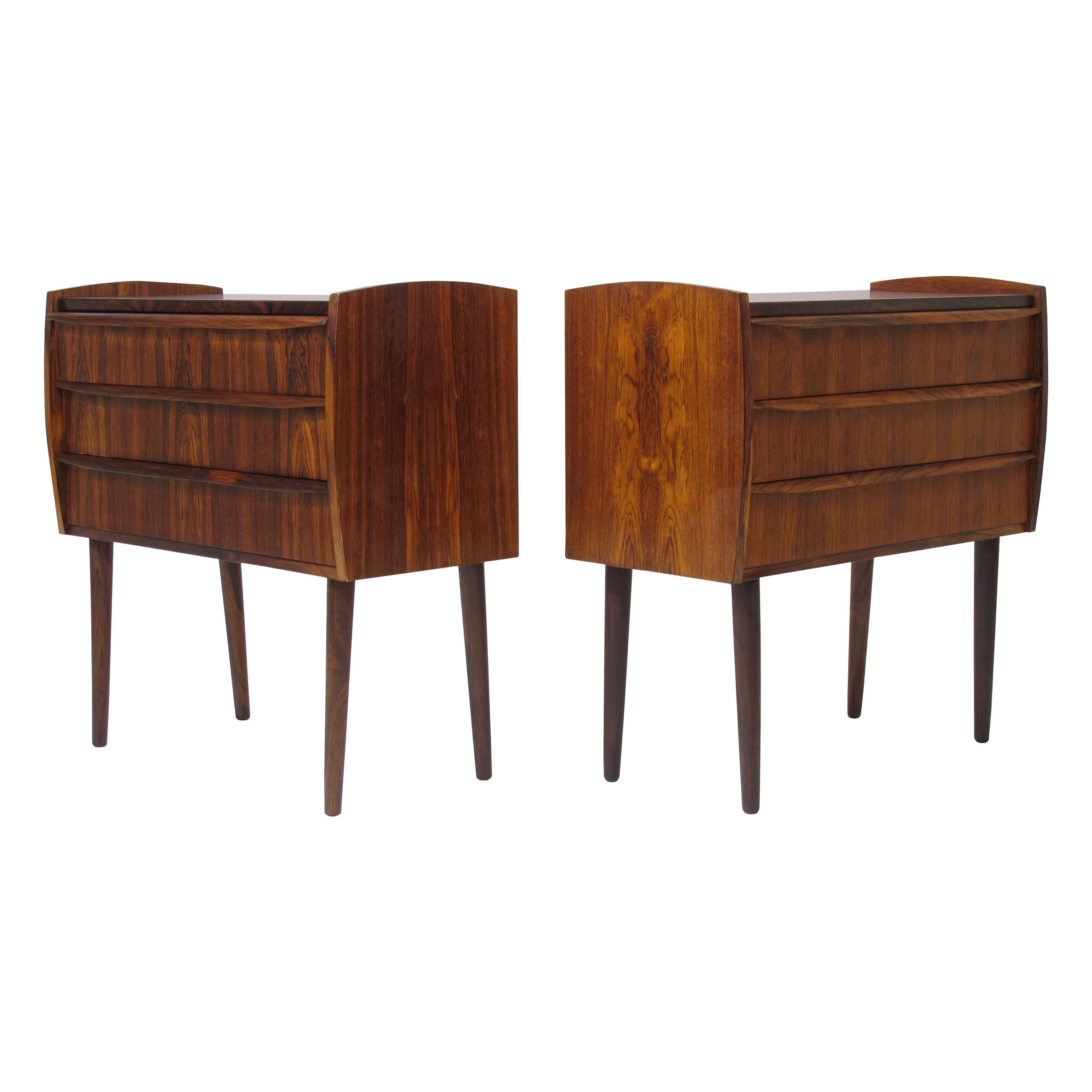 Danish Rosewood Nightstands