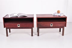 Danish Rosewood or Palisanderwood Bedside Tables, 1960s