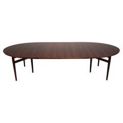 Danish Rosewood Oval Dining Table Model 212 by Arne Vodder for Sibast 1961