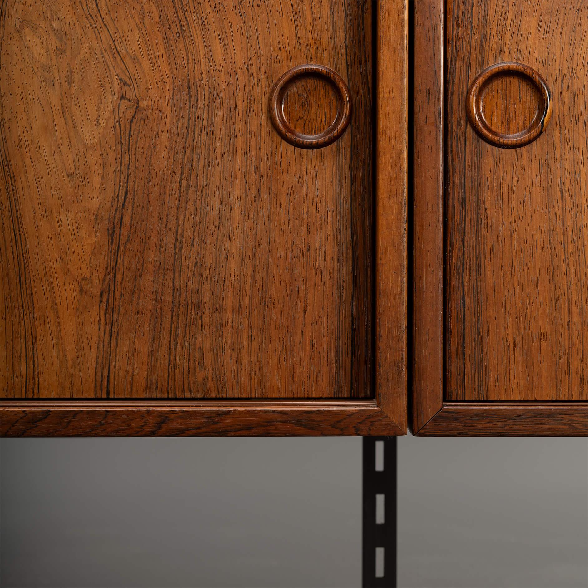 Danish Rosewood Reol Shelve Wall Unit in by Kai Kristiansen for Fm Møbler, 1960s 4