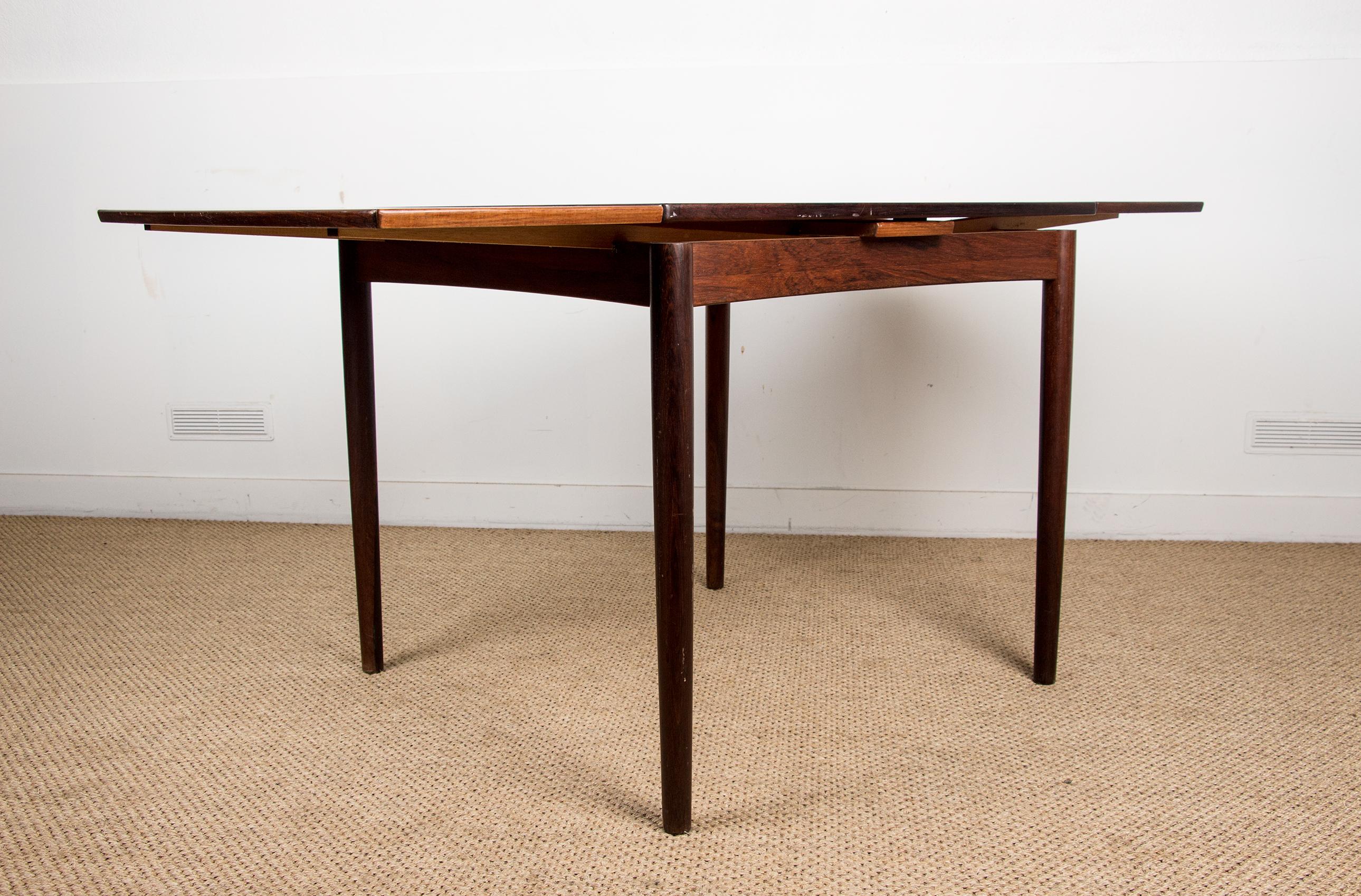 Danish Rosewood Reversible Table Dining or Game by Poul Hundevad 1958 8