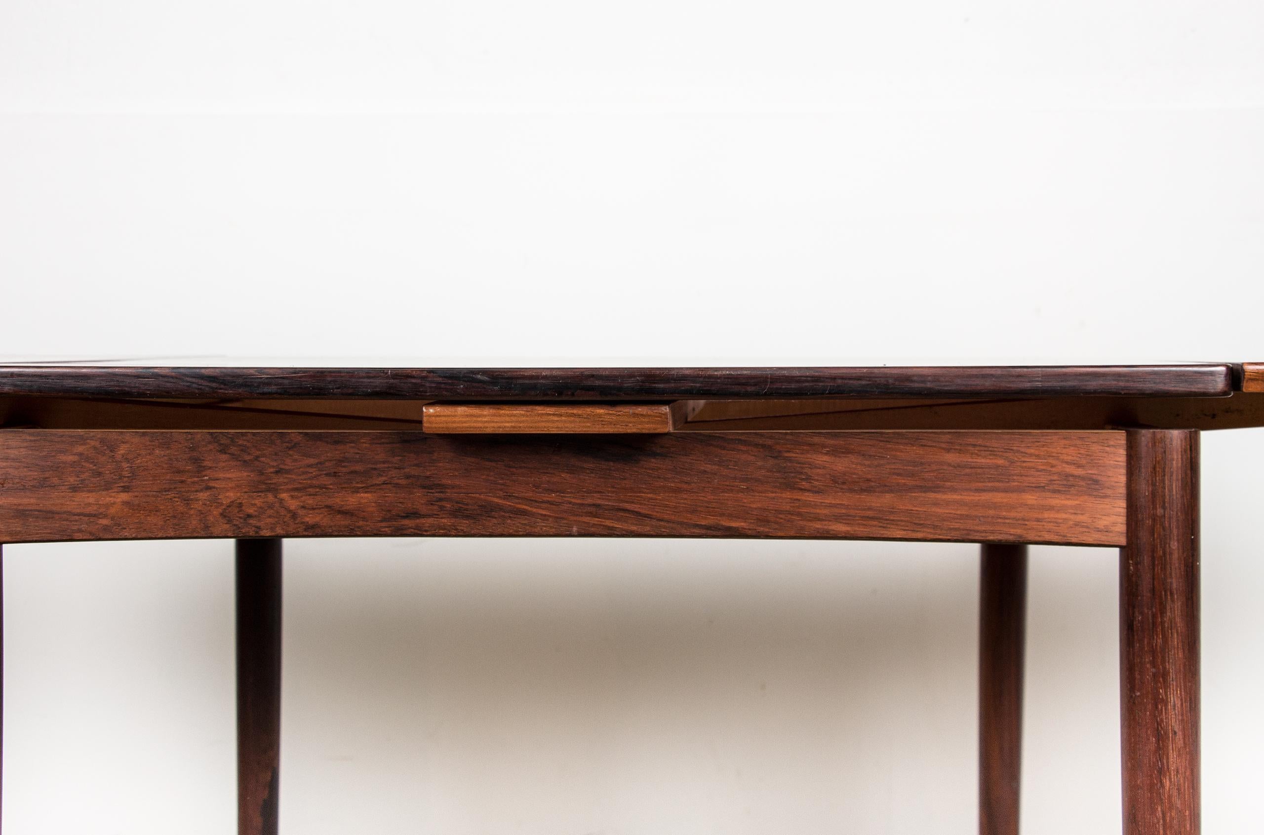 Danish Rosewood Reversible Table Dining or Game by Poul Hundevad 1958 1
