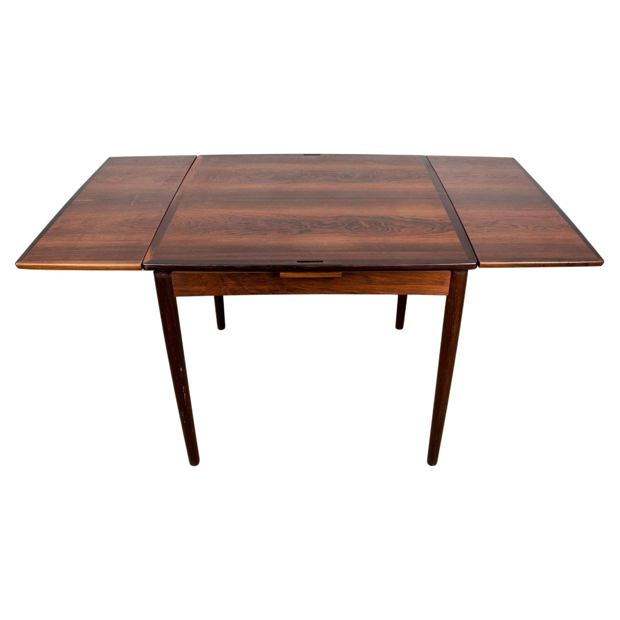 Danish Rosewood Reversible Table Dining or Game by Poul Hundevad 1958