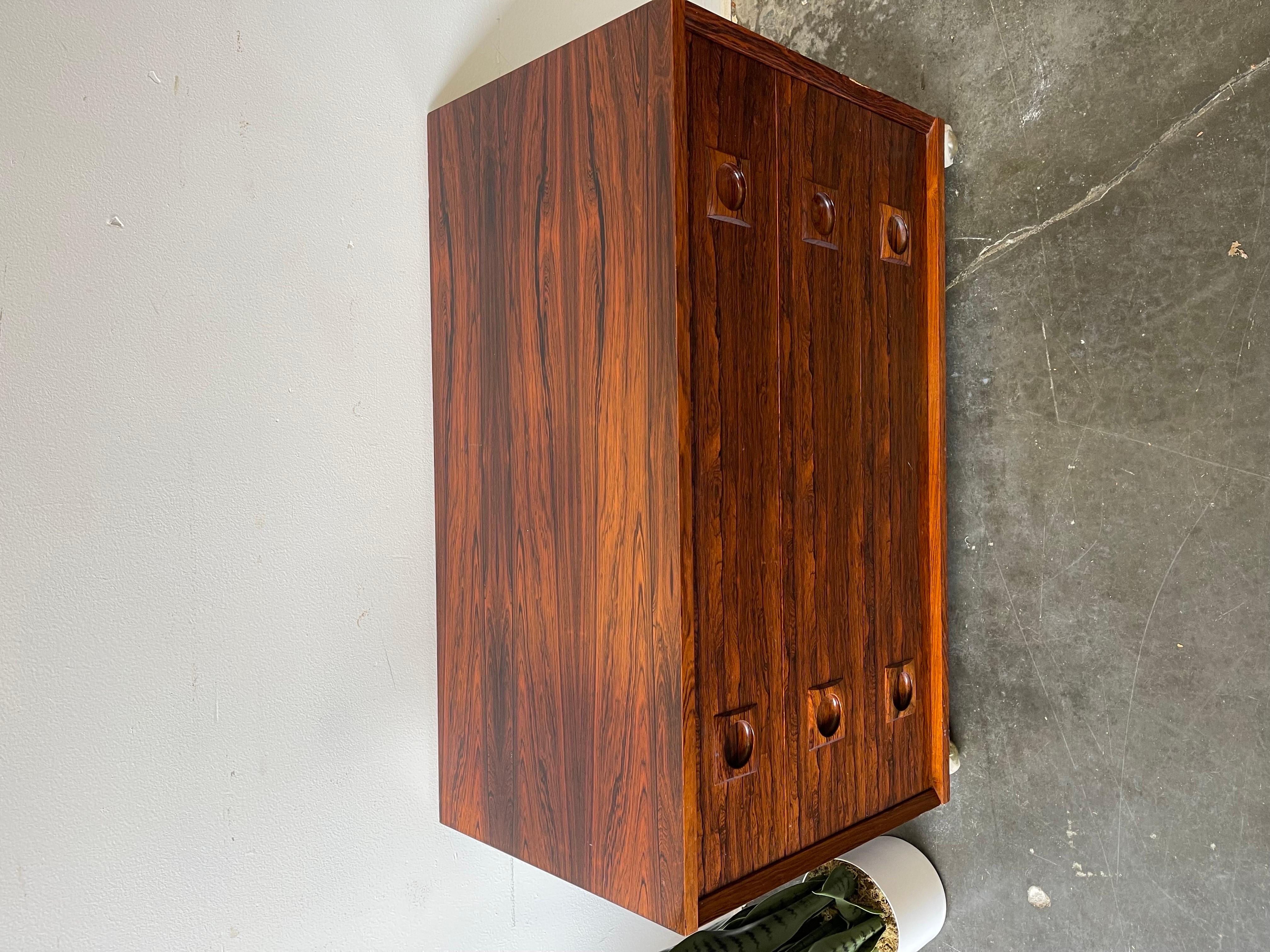 Late 20th Century Danish Rosewood Rolling Chests