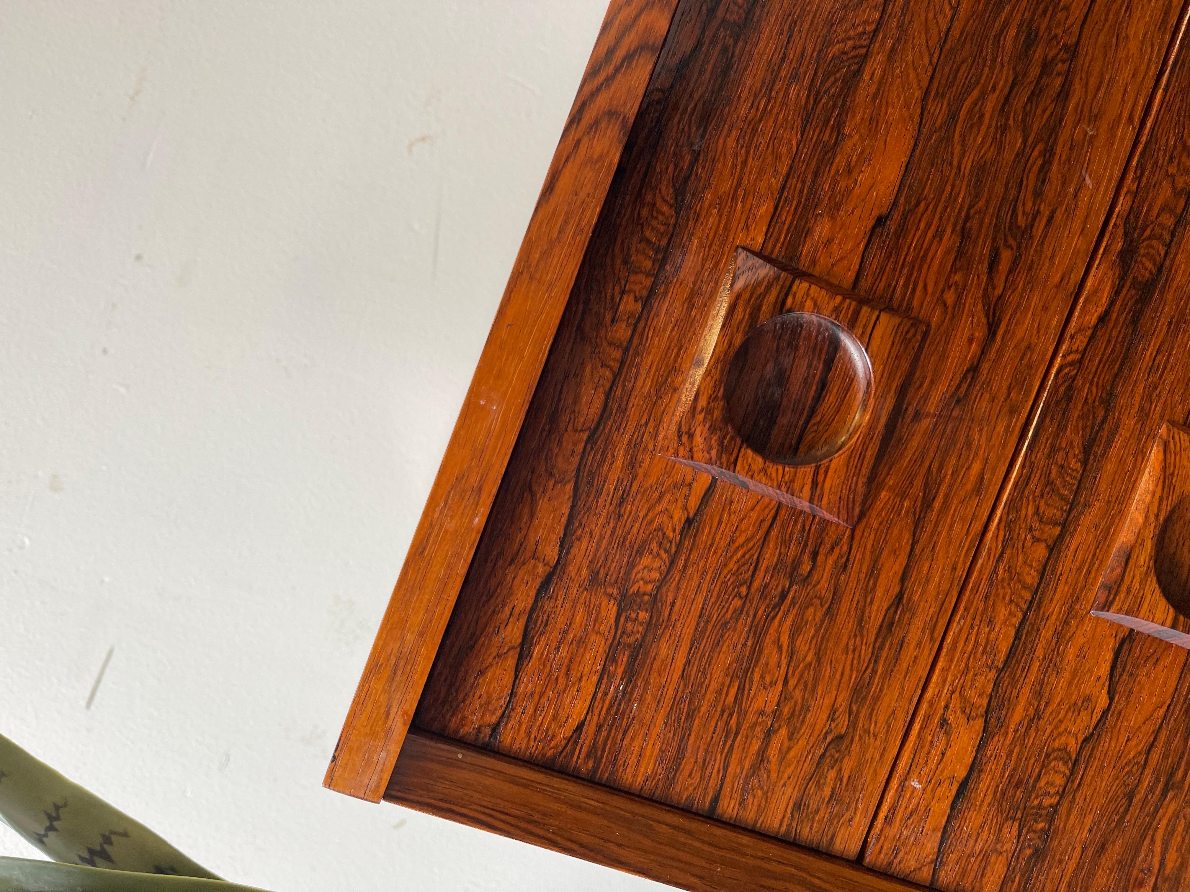 Danish Rosewood Rolling Chests 1