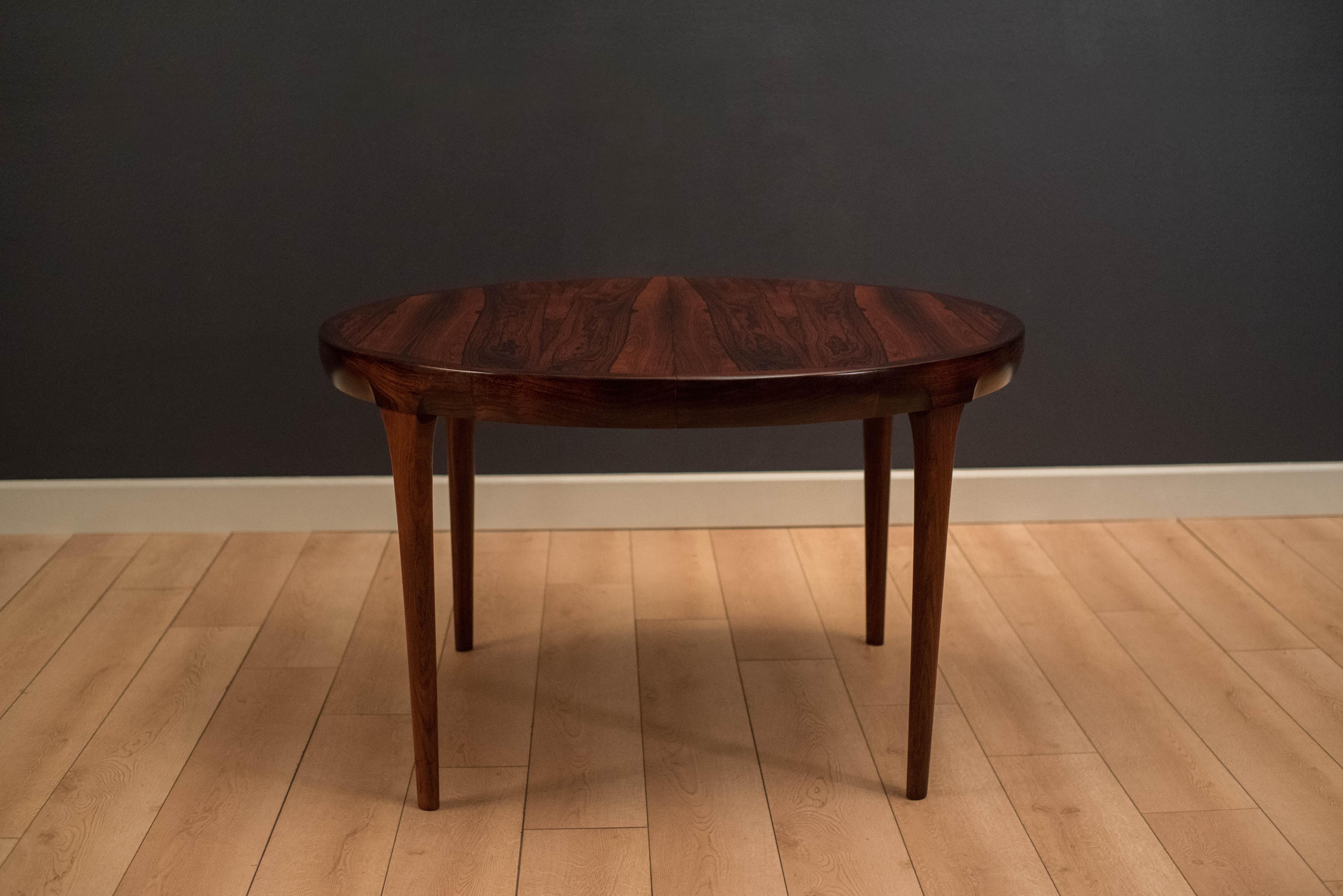 Mid-20th Century Danish Rosewood Round Dining Table by Ib Kofod-Larsen