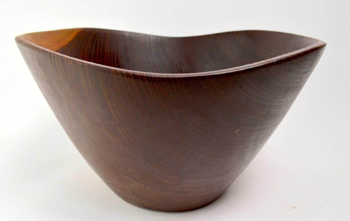 Danish Rosewood Salad Bowl In Good Condition In New York, NY