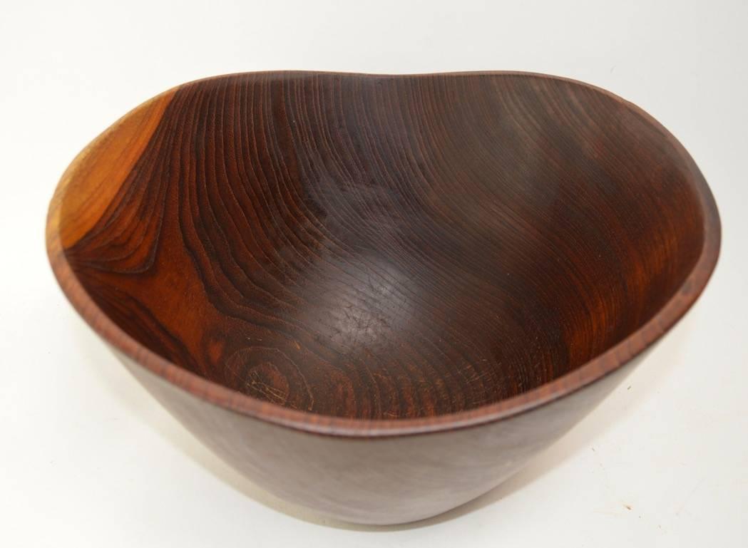 20th Century Danish Rosewood Salad Bowl