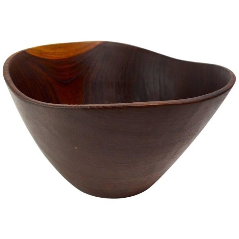 Danish Rosewood Salad Bowl at 1stDibs
