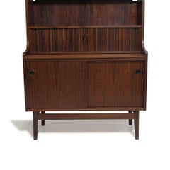 Secrétaire et bibliothèque en bois de rose danois