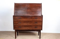 Danish rosewood secretary desk, Model 37, Arne Wahl Iversen/Vinde Møbelfabrik.