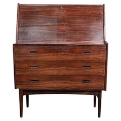 Danish rosewood secretary desk, Model 37, Arne Wahl Iversen/Vinde Møbelfabrik.