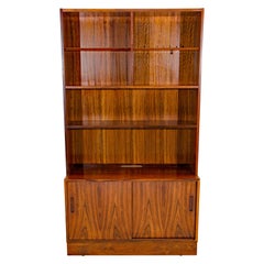 Danish Rosewood Shelf Bookcase on Cabinet Base, Poul Hundevad