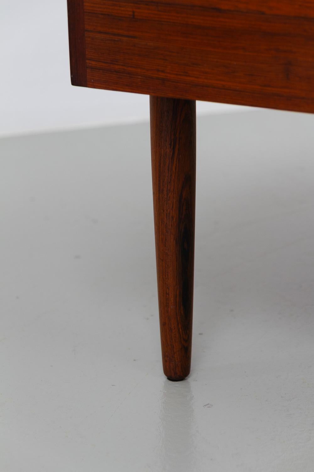 Danish Rosewood Side or End Table with Drawer, 1960s. For Sale 8