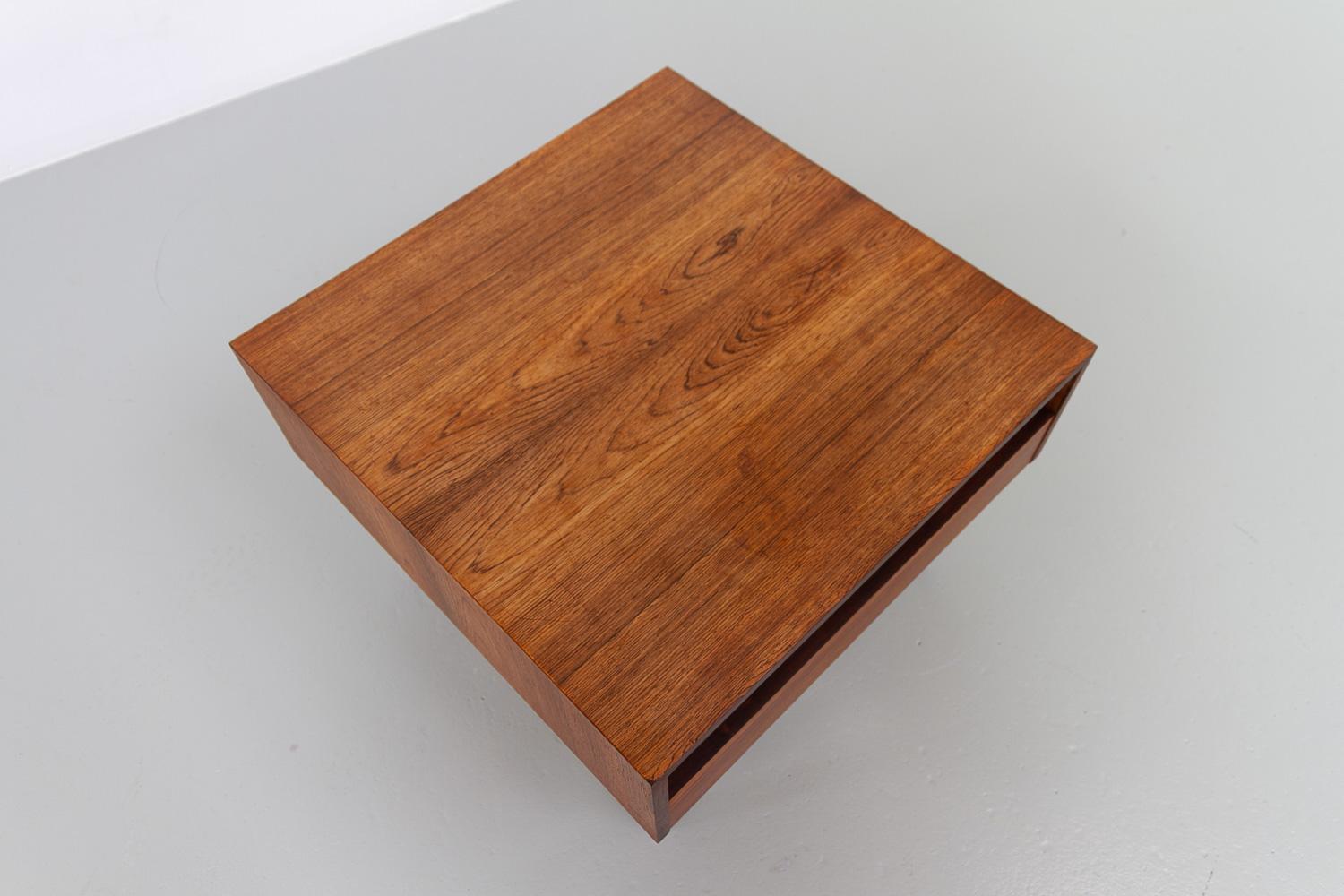 Danish Rosewood Side or End Table with Drawer, 1960s. For Sale 4