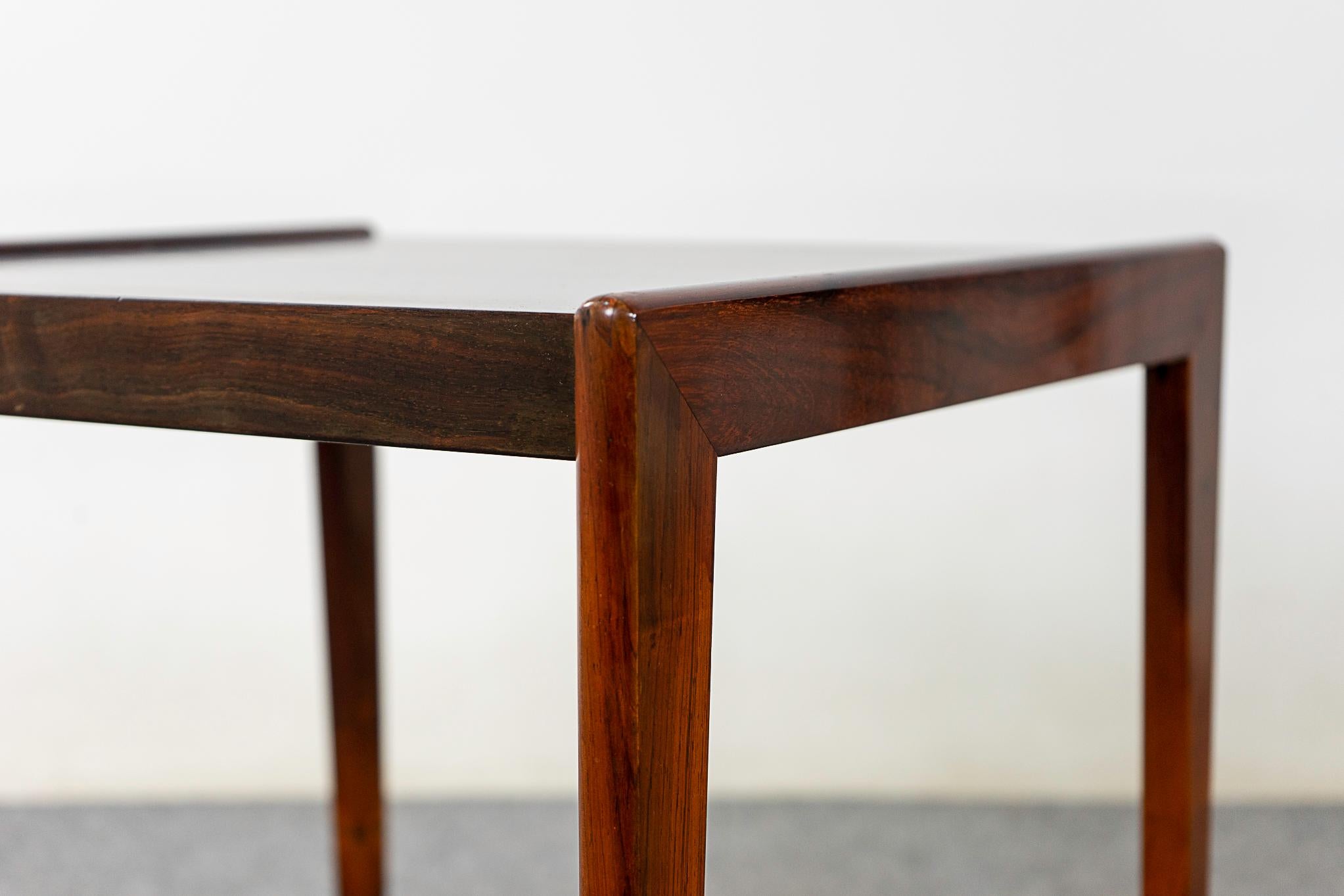 Veneer Danish Rosewood Side Table Pair