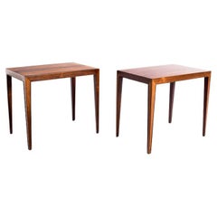 Danish Rosewood Side Tables by Severin Hansen for Haslev, 1960s