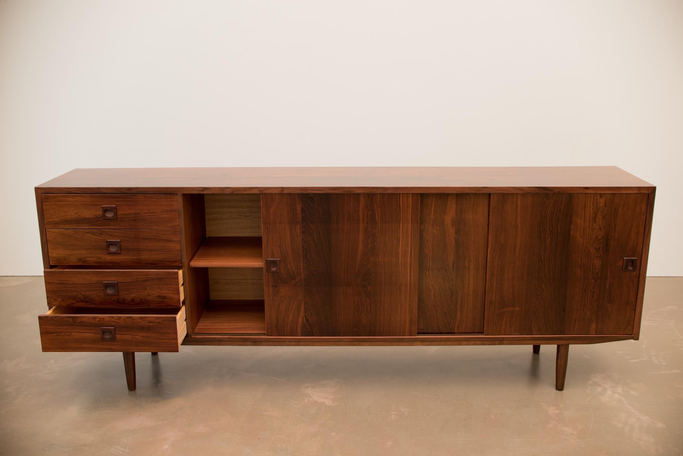 Mid-Century Danish sideboard made of rosewood manufacture in the 1960s.