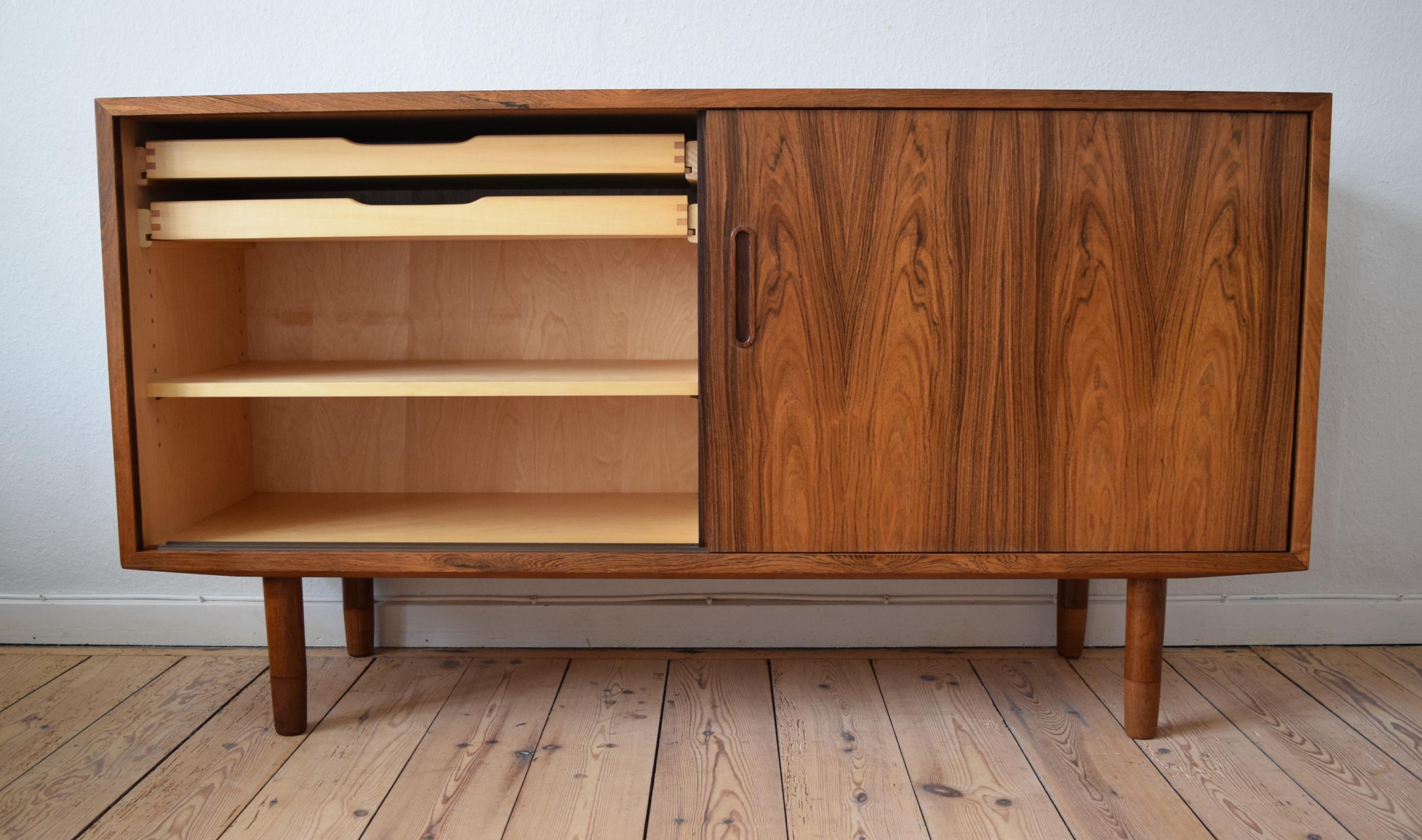 Mid-Century Modern Danish Rosewood Sideboard by Carlo Jensen for Poul Hundevad, 1960s