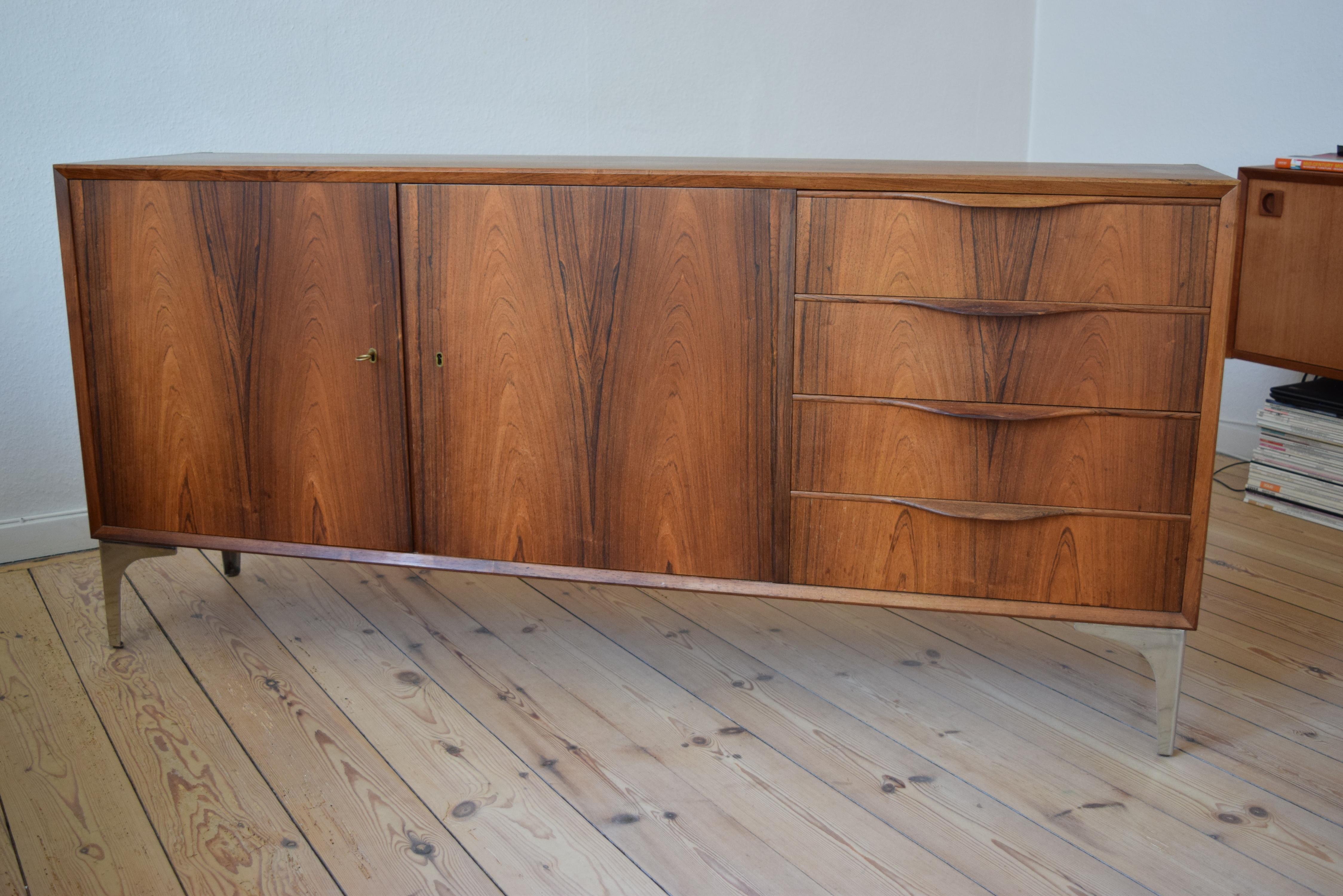 Danish Rosewood Sideboard by Erling Torvits, 1960s 4