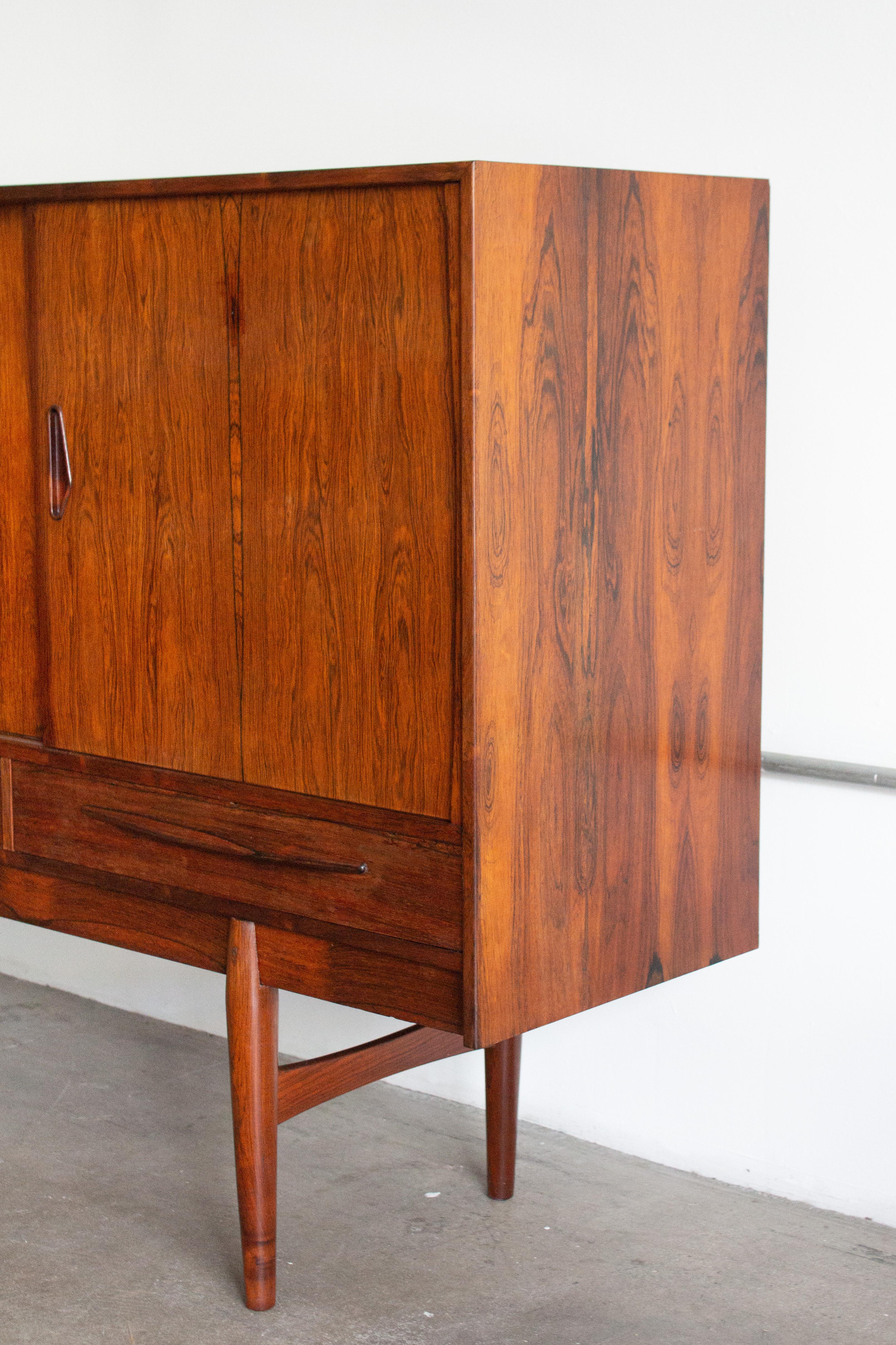 Dänisches palisanderholz-sideboard von e.w. Bach im Angebot 11