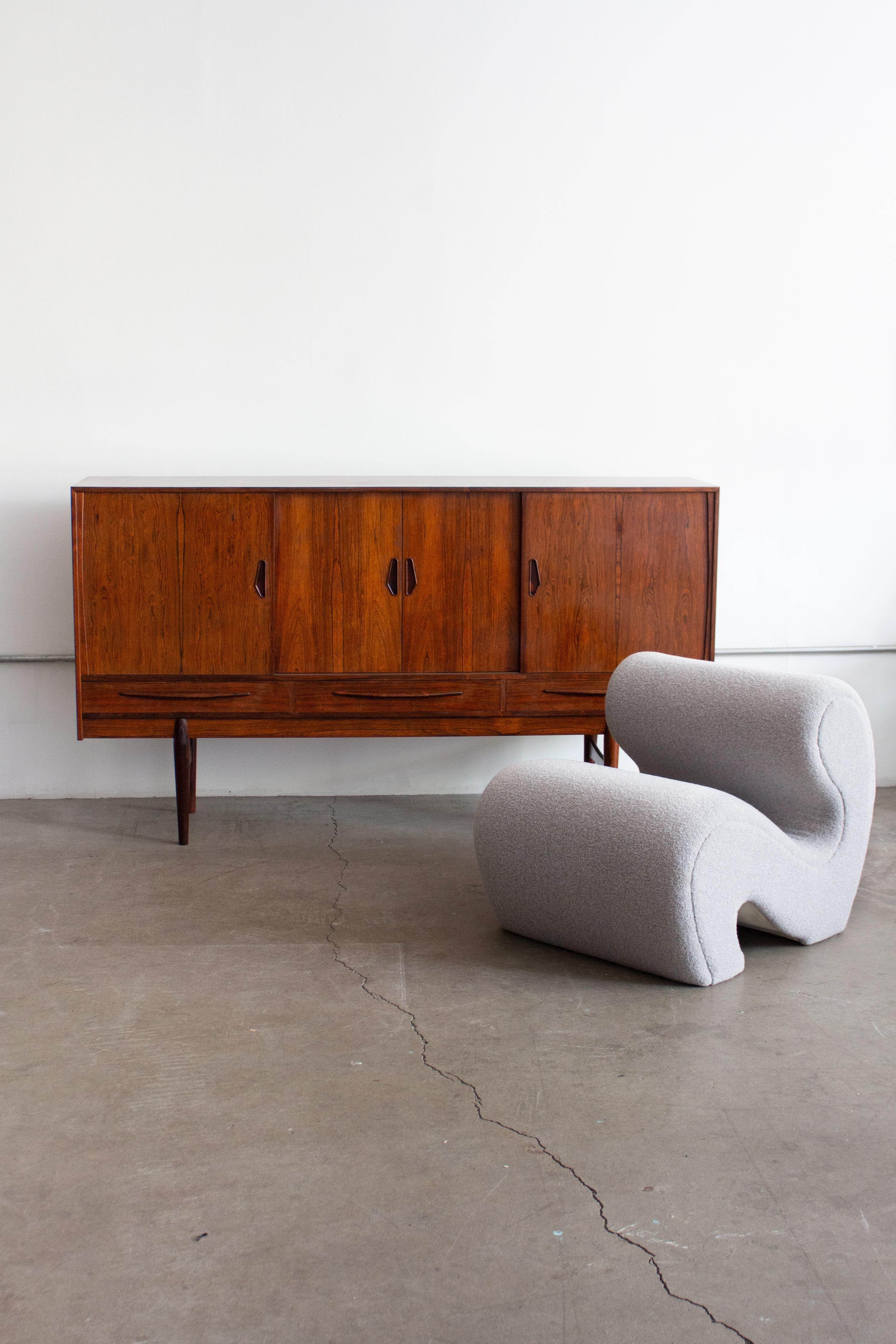 Dänisches palisanderholz-sideboard von e.w. Bach im Angebot 12
