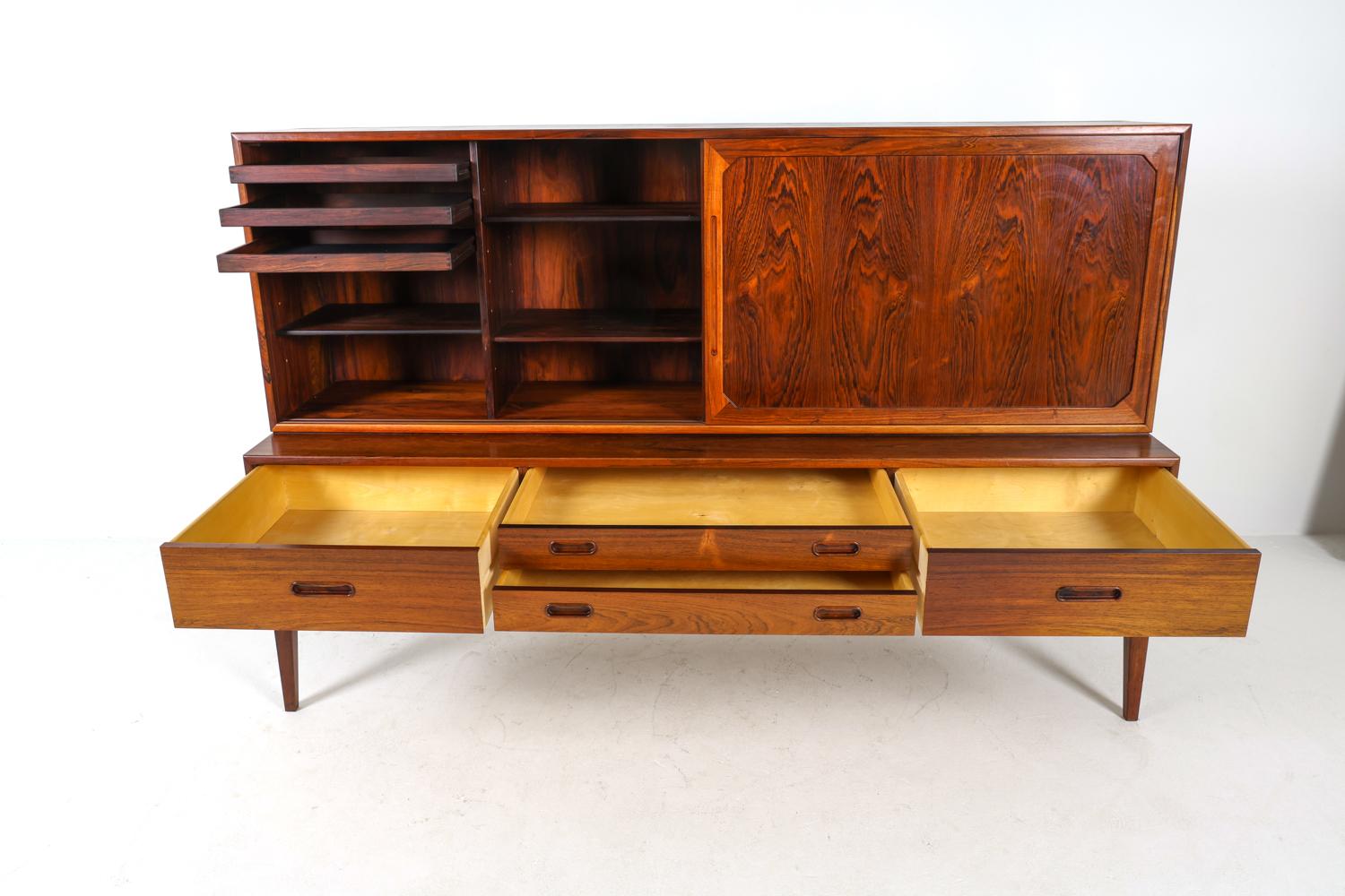 Dänisches Palisander-Sideboard von Kai Kristiansen, ca. 1960er Jahre im Angebot 4