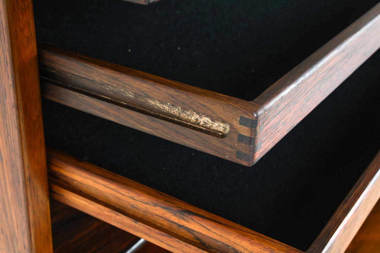 Dänisches Palisander-Sideboard von Kai Kristiansen, ca. 1960er Jahre im Angebot 6