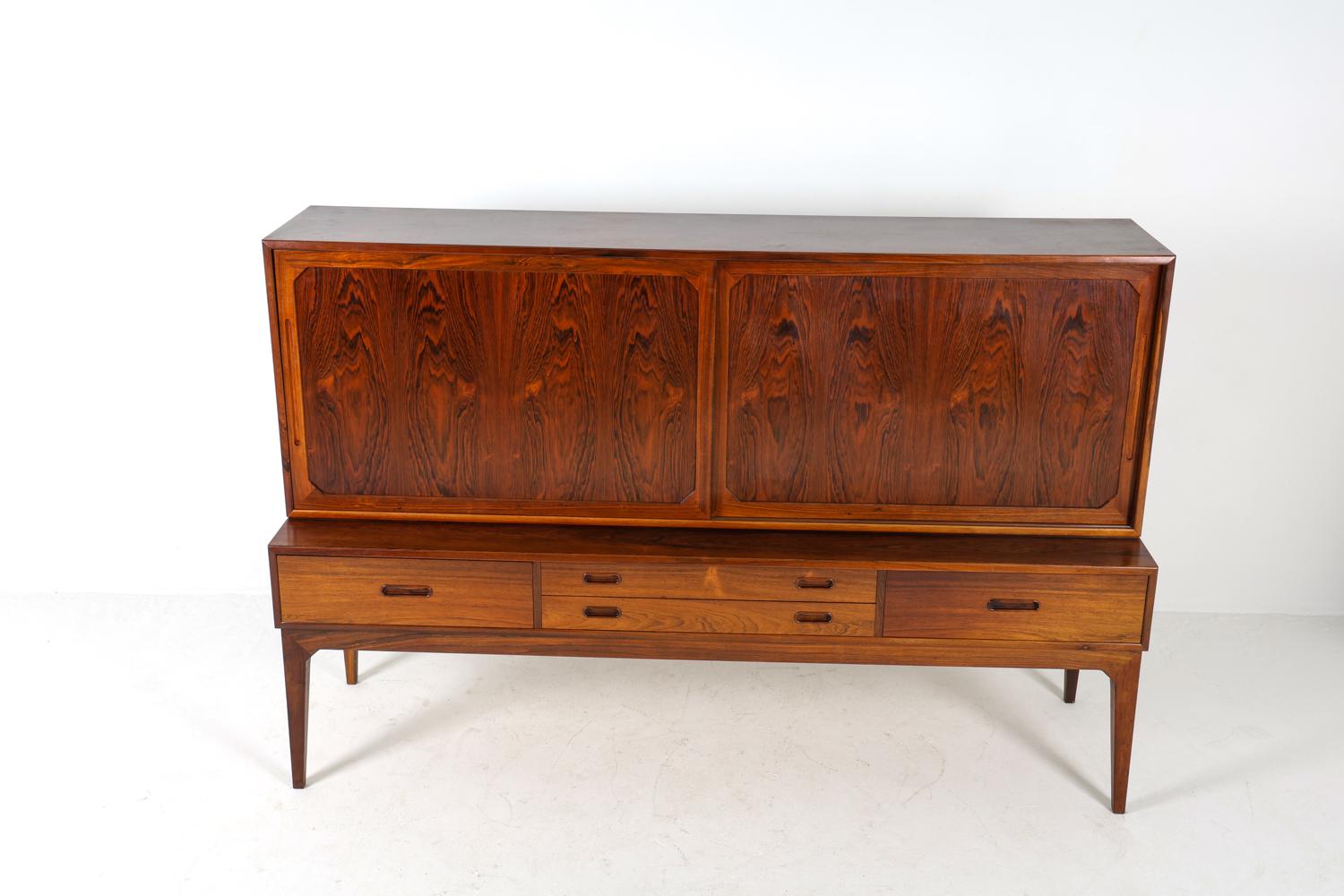 Dänisches Palisander-Sideboard von Kai Kristiansen, ca. 1960er Jahre im Zustand „Gut“ im Angebot in Norwalk, CT