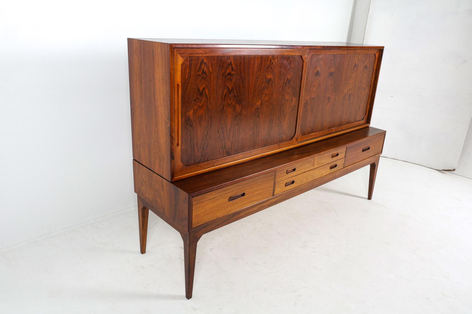 Dänisches Palisander-Sideboard von Kai Kristiansen, ca. 1960er Jahre (20. Jahrhundert) im Angebot