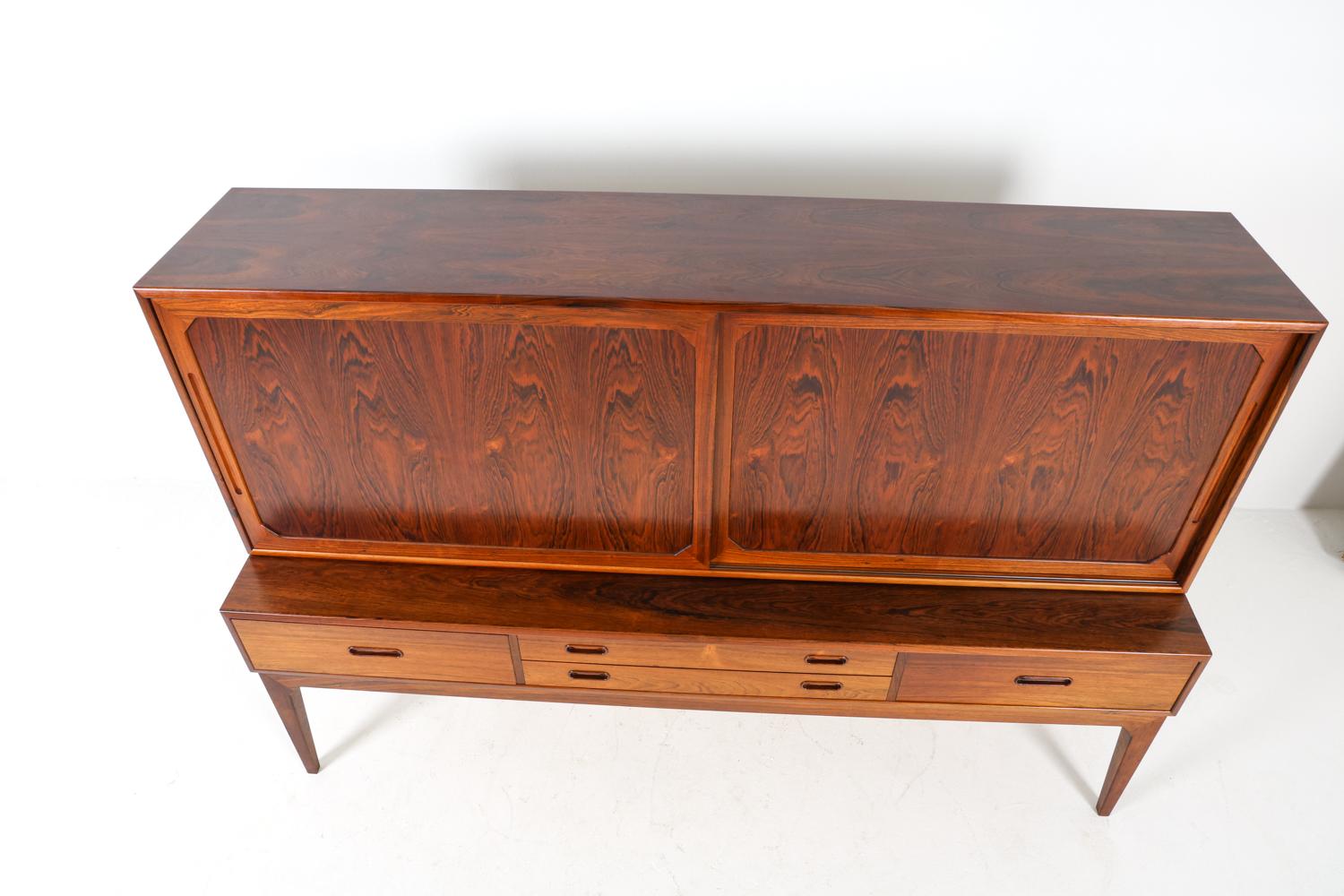 Dänisches Palisander-Sideboard von Kai Kristiansen, ca. 1960er Jahre im Angebot 1