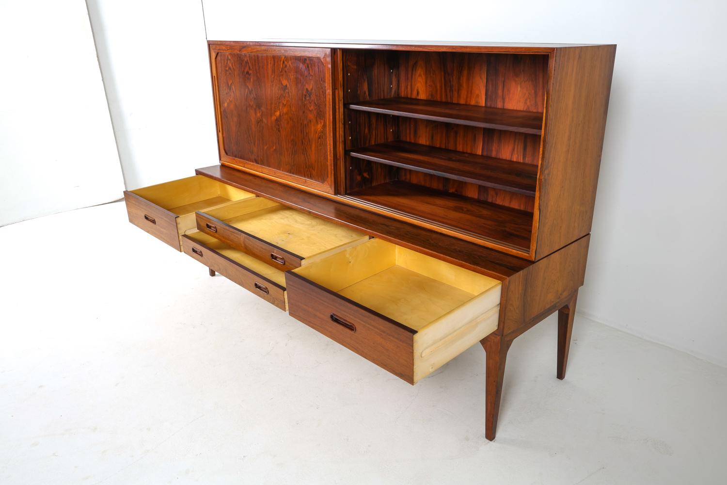 Dänisches Palisander-Sideboard von Kai Kristiansen, ca. 1960er Jahre im Angebot 3