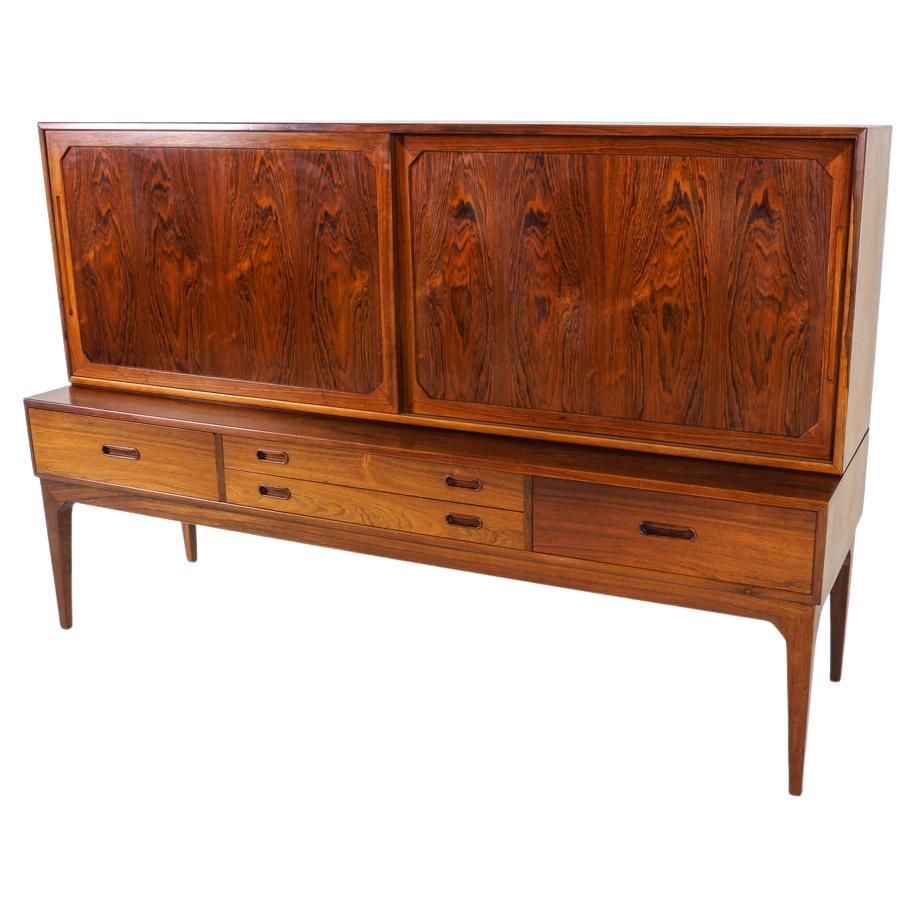 Dänisches Palisander-Sideboard von Kai Kristiansen, ca. 1960er Jahre im Angebot