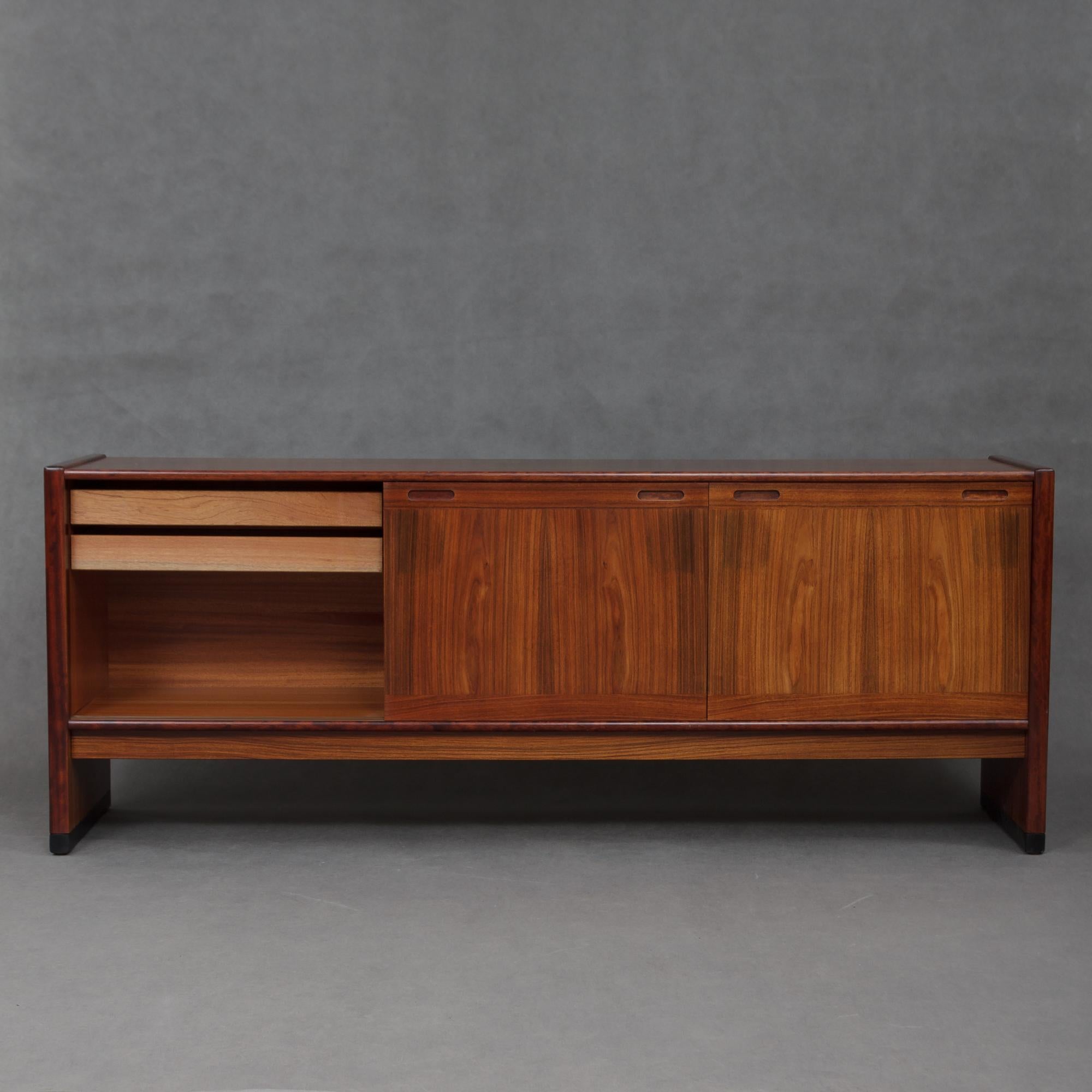 Scandinavian Modern  Danish Rosewood Sideboard by Skovby For Sale