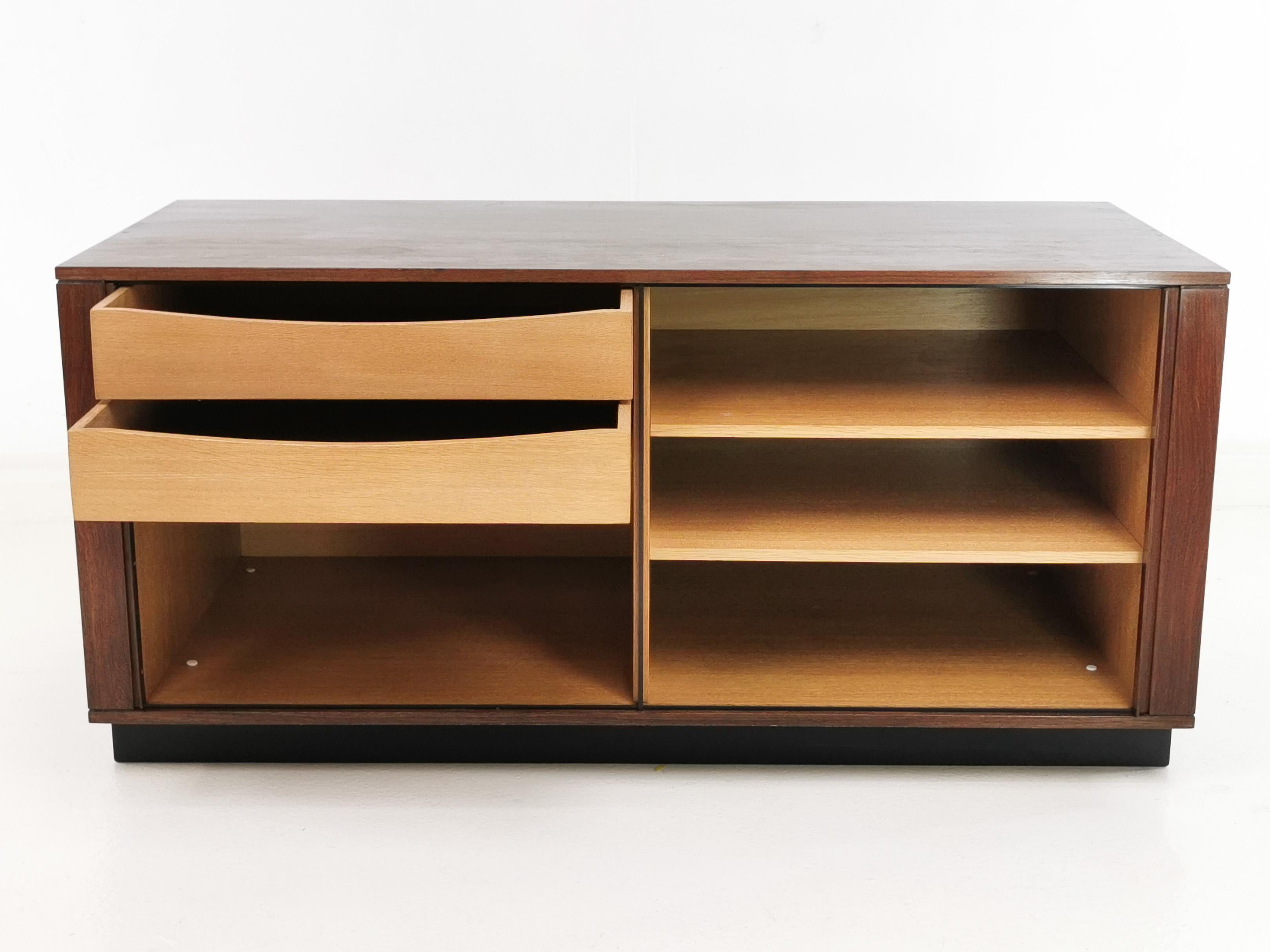 Scandinavian Danish Rosewood Sideboard Cabinet by Hornslet Mobelfabrik, Midcentury, 1960s