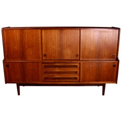 Danish Rosewood Sideboard Credenza by Johannes Andersen, circa 1960