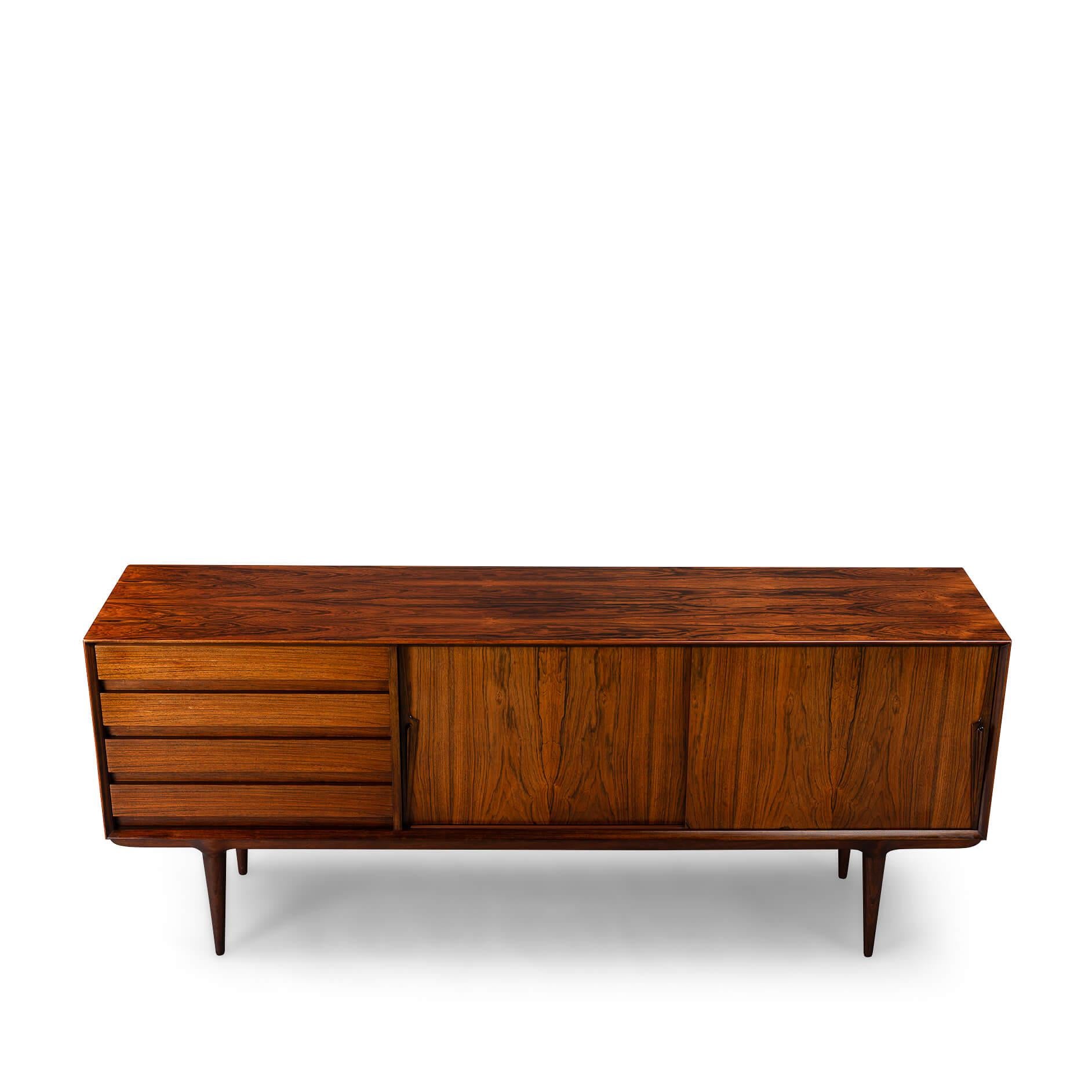 Veneer Danish Rosewood Sideboard Model No. 18 by Gunni Omann for Omann Jun, 1960s