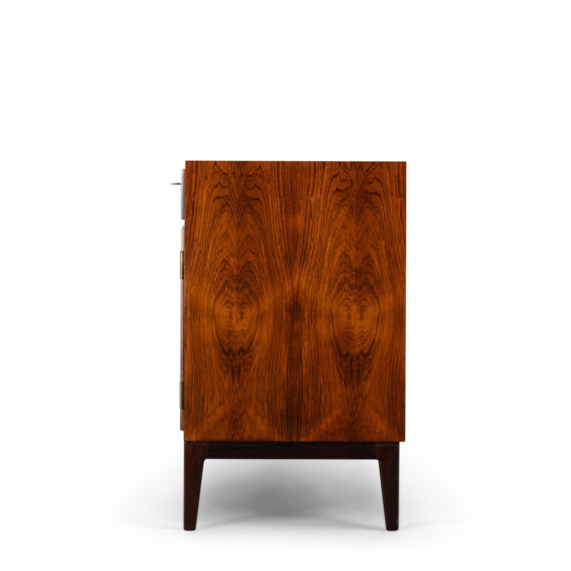 Veneer Danish Rosewood Sideboard Model No. 5 by Gunni Omann for Omann Jun, 1960s