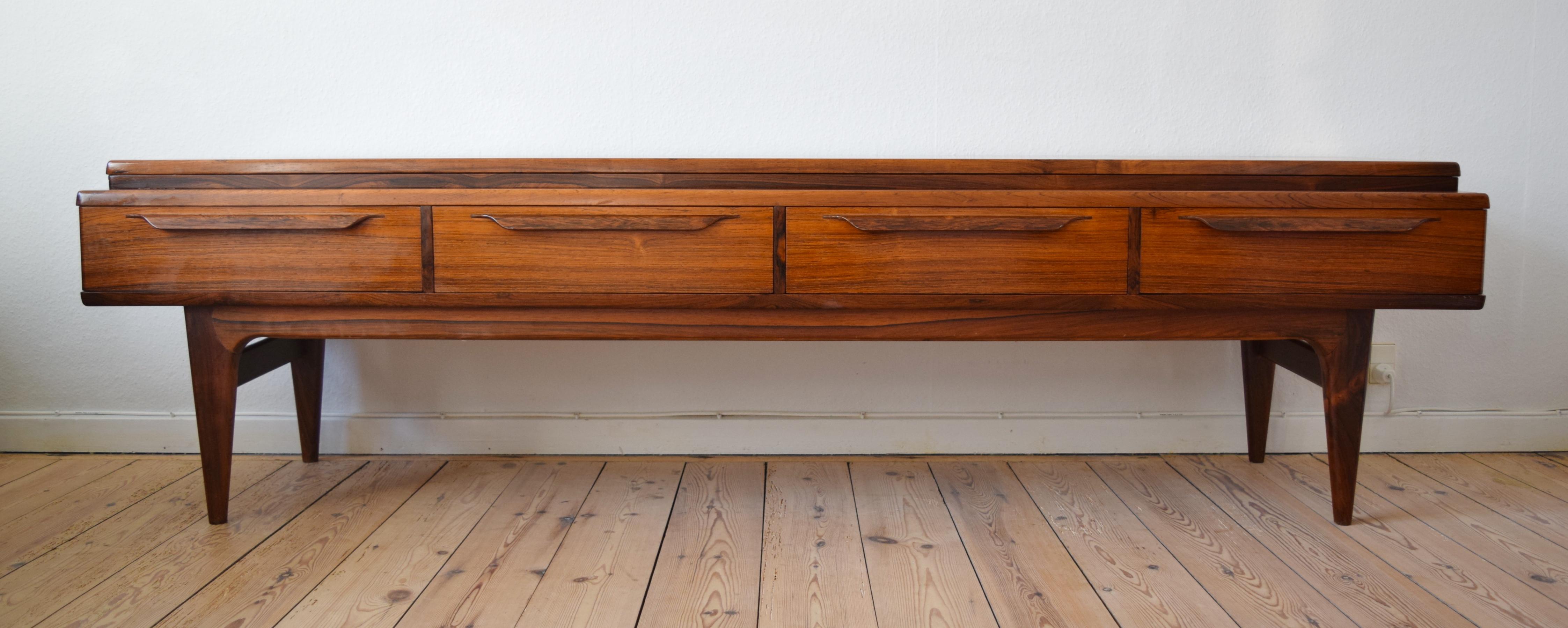 Mid-Century Modern Danish Rosewood Sideboard or Media Console