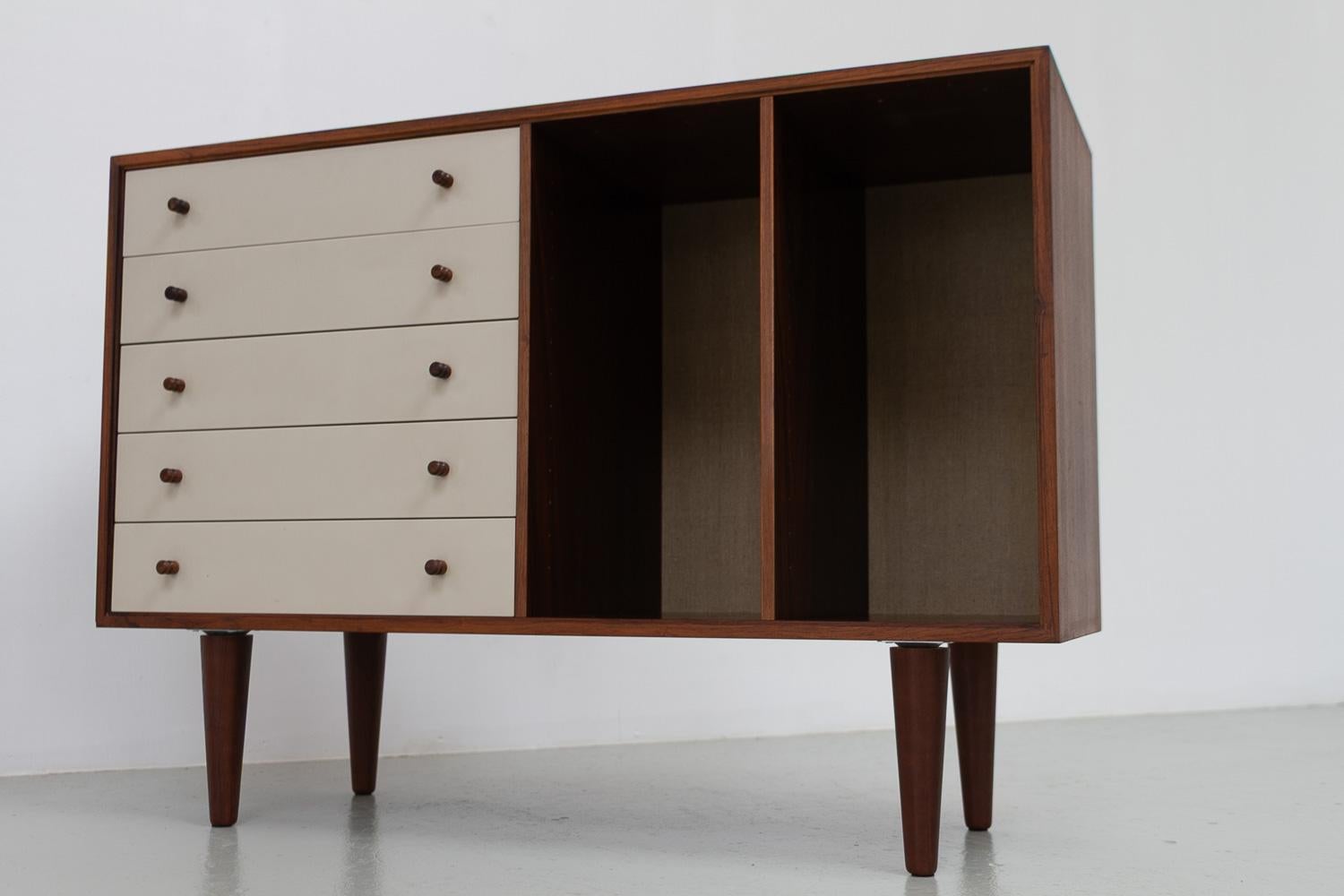 Danish Rosewood Sideboard with Drawers by HG Furniture, 1960s. For Sale 10