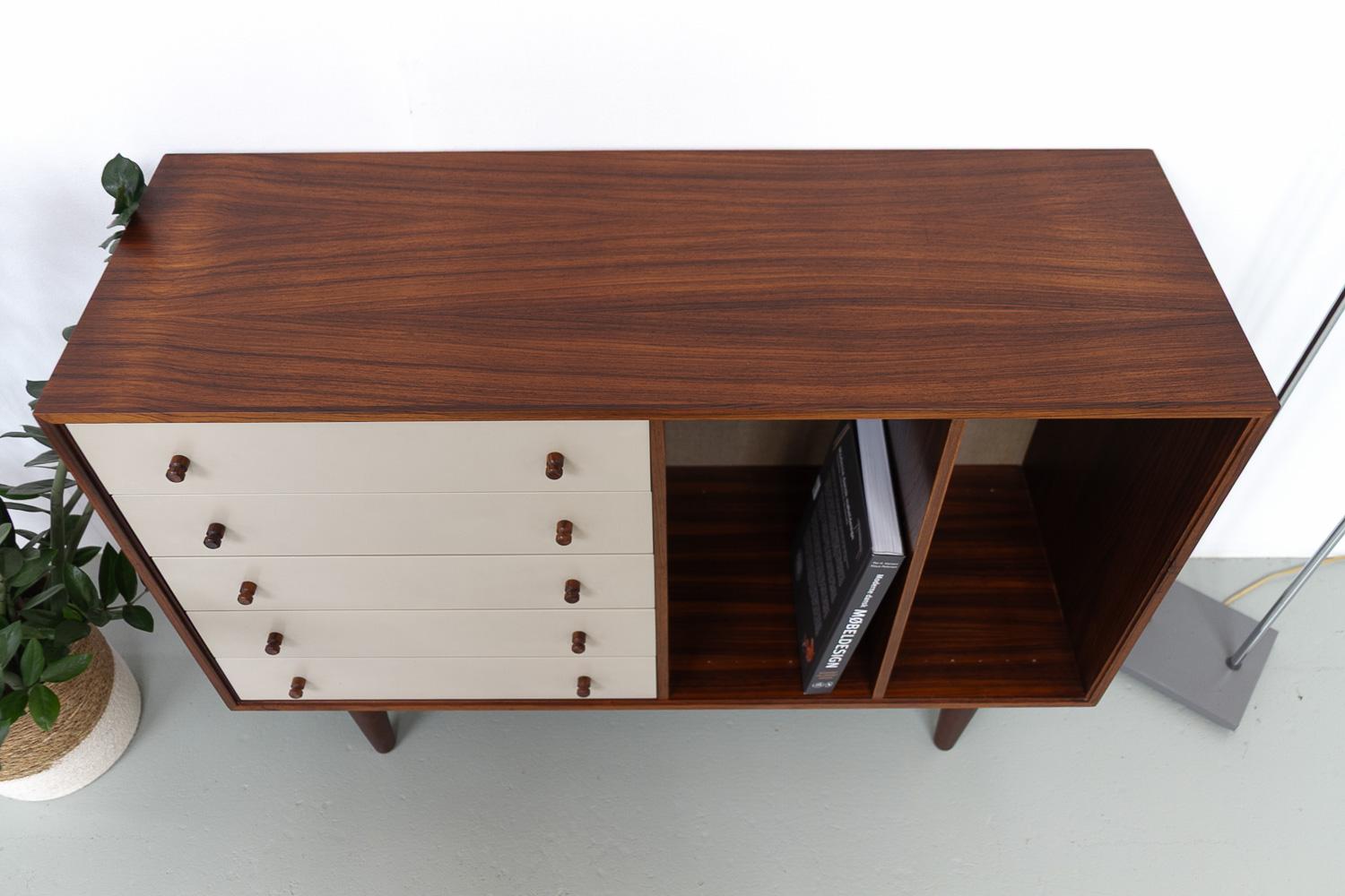 Danish Rosewood Sideboard with Drawers by HG Furniture, 1960s. For Sale 15