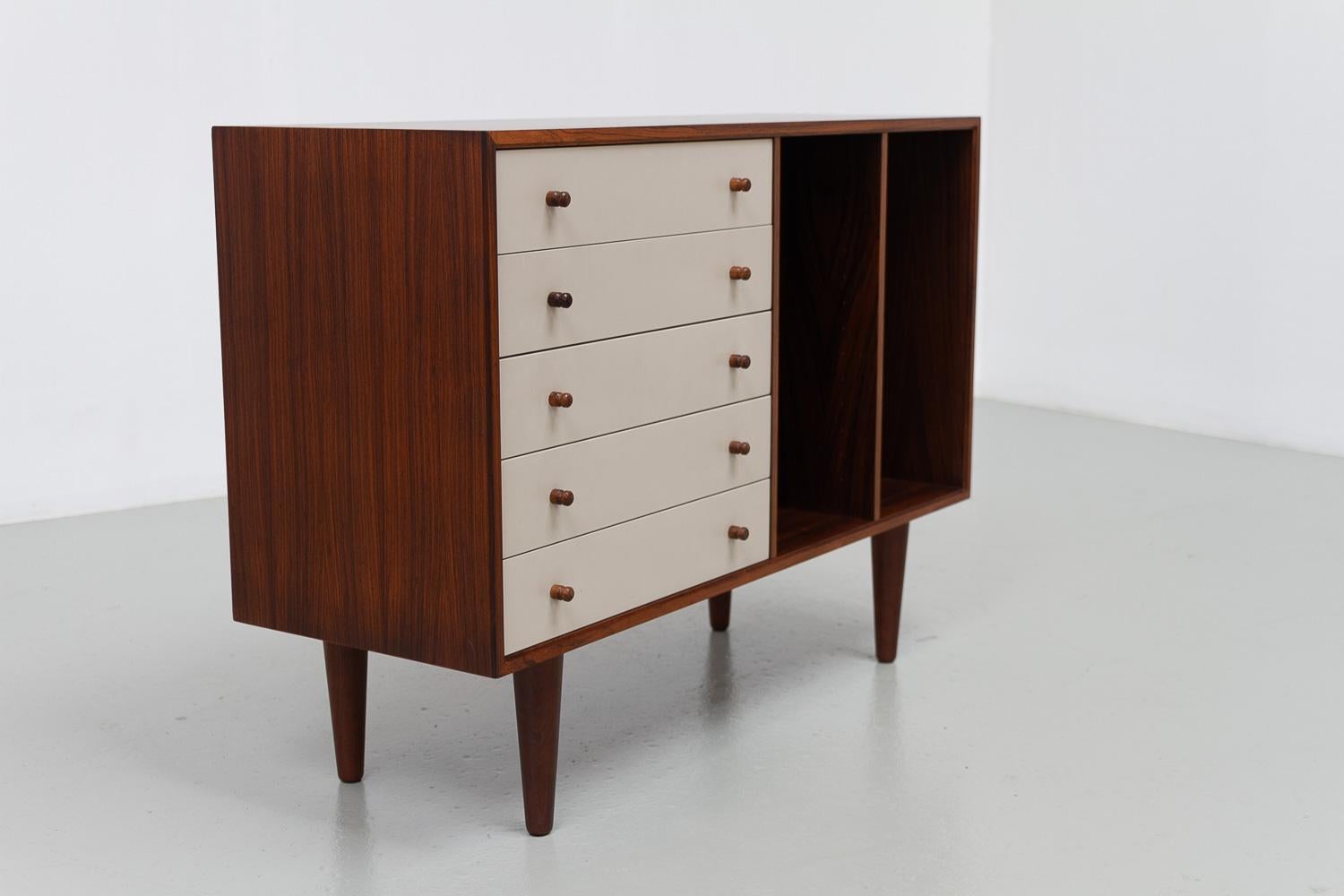 Mid-Century Modern Danish Rosewood Sideboard with Drawers by HG Furniture, 1960s. For Sale