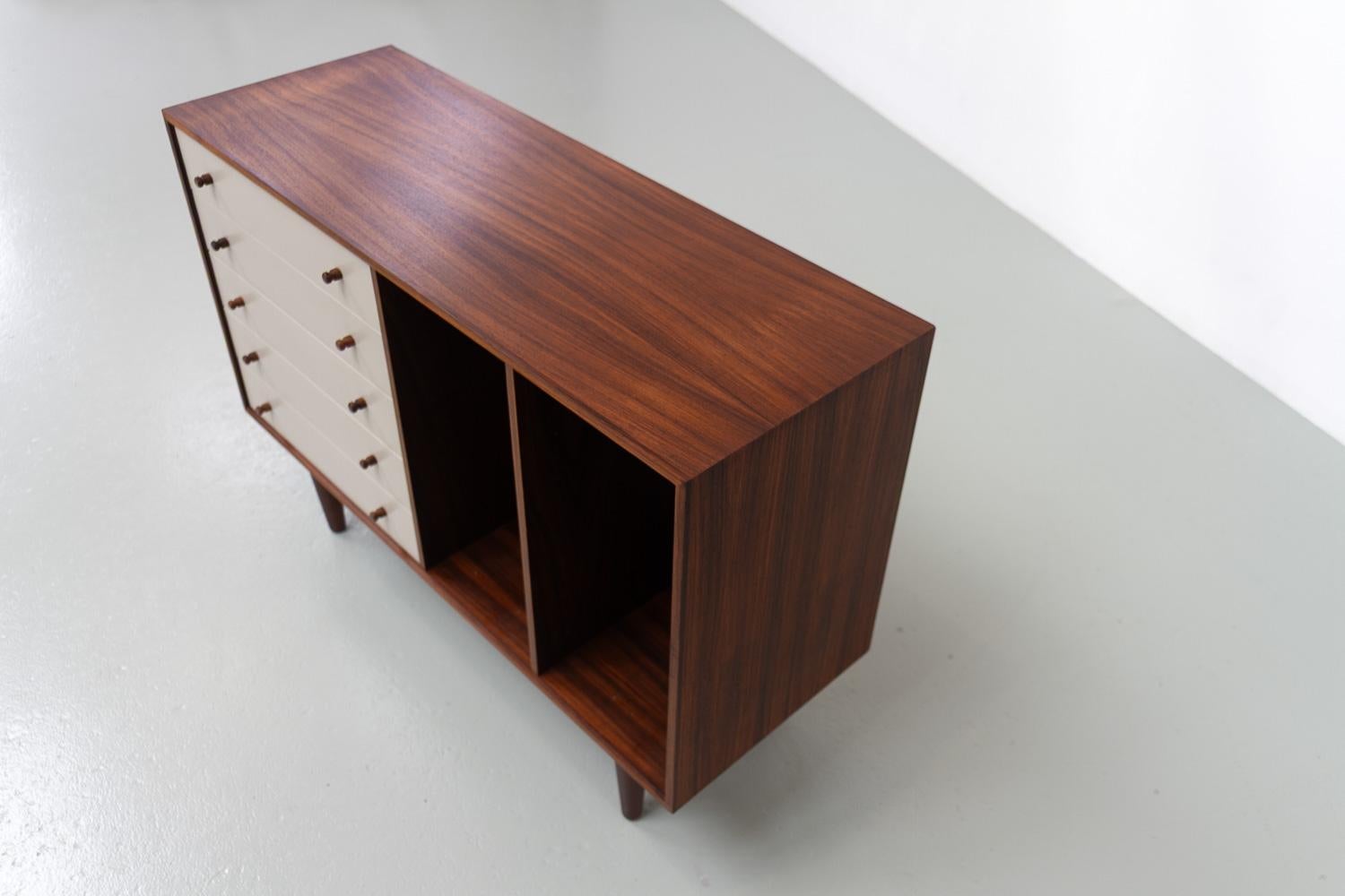 Danish Rosewood Sideboard with Drawers by HG Furniture, 1960s. For Sale 1
