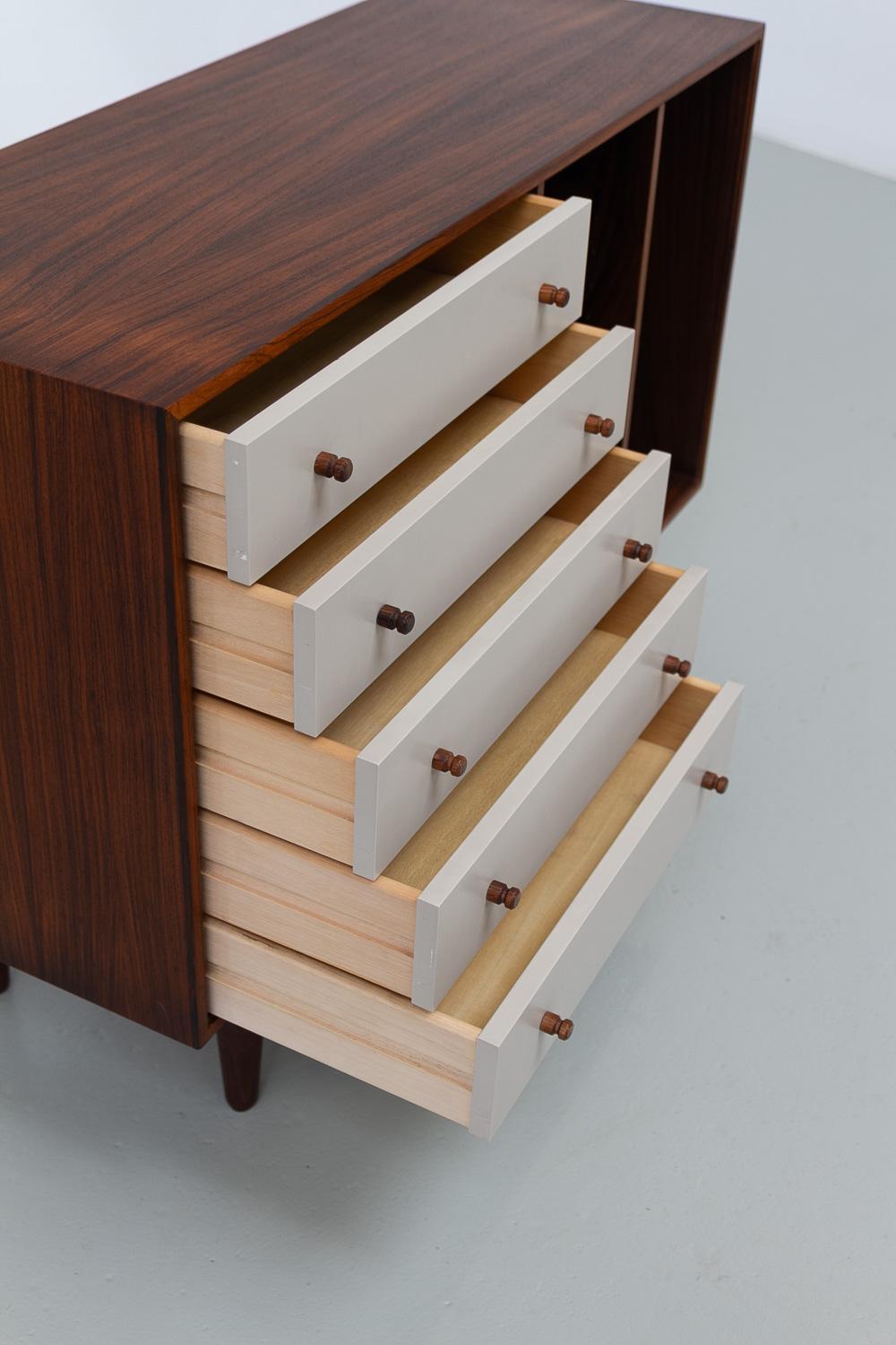Danish Rosewood Sideboard with Drawers by HG Furniture, 1960s. For Sale 3